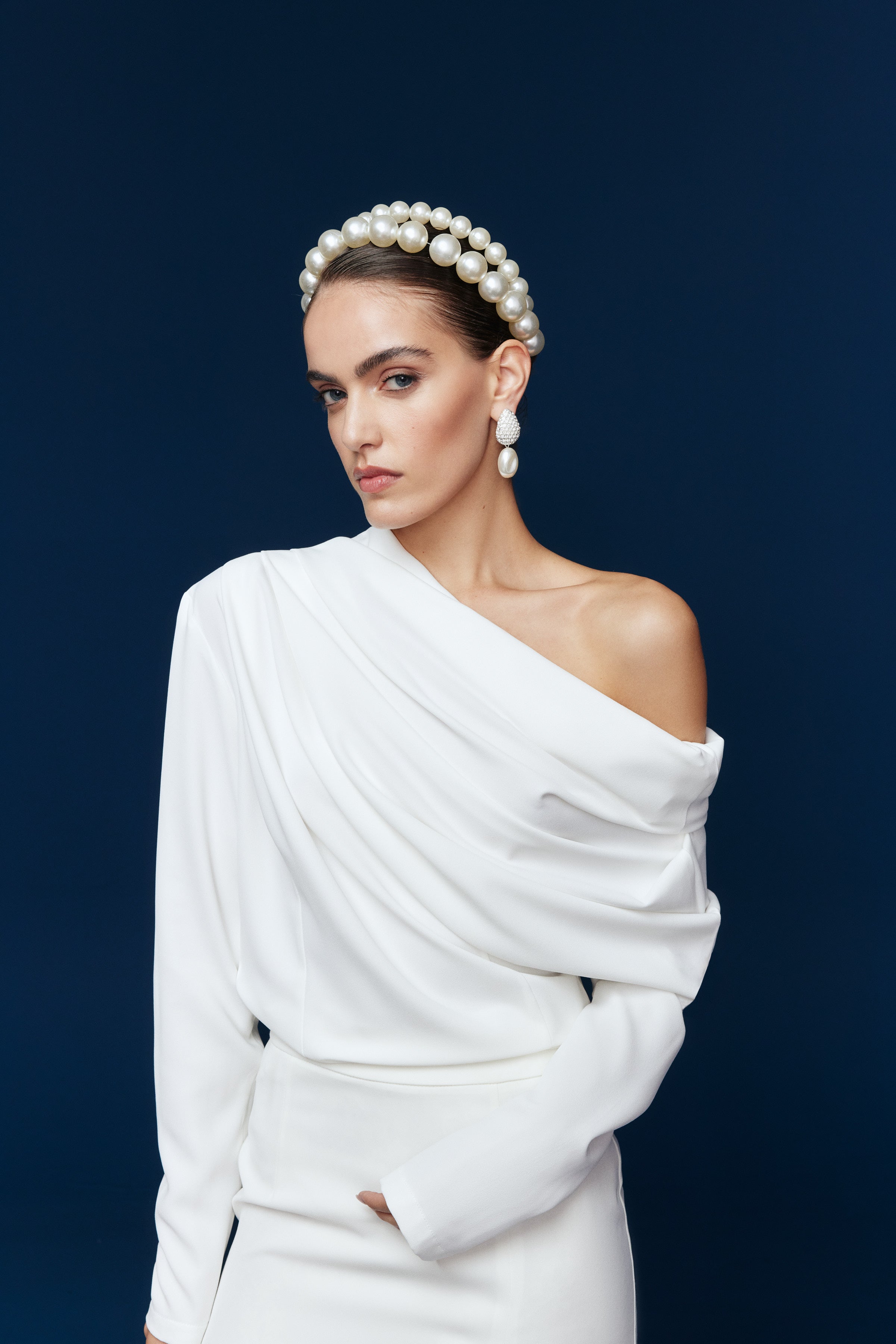 SOPHIA DRAPED BLOUSE | CHERRY