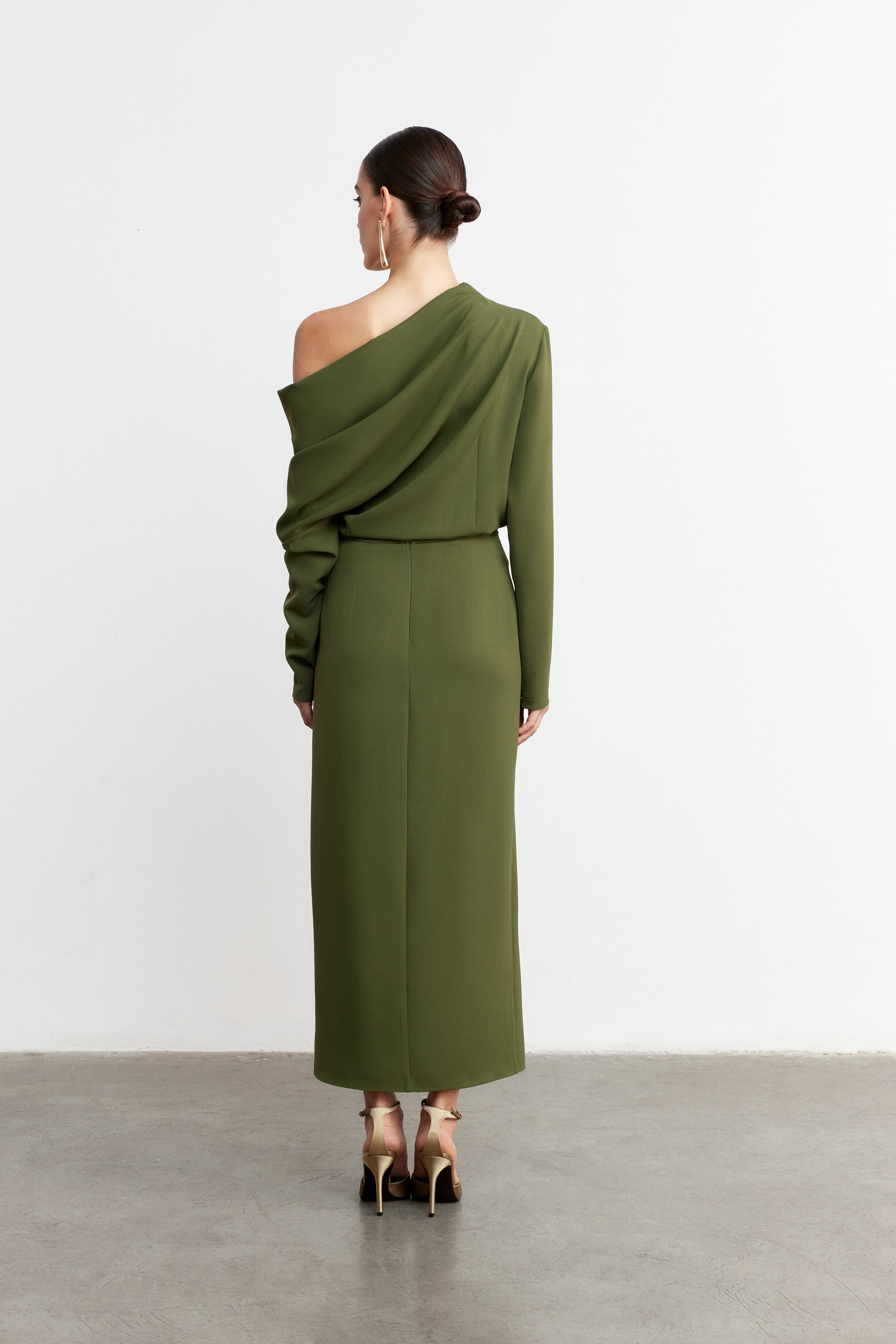 SOPHIA DRAPED BLOUSE | CHERRY