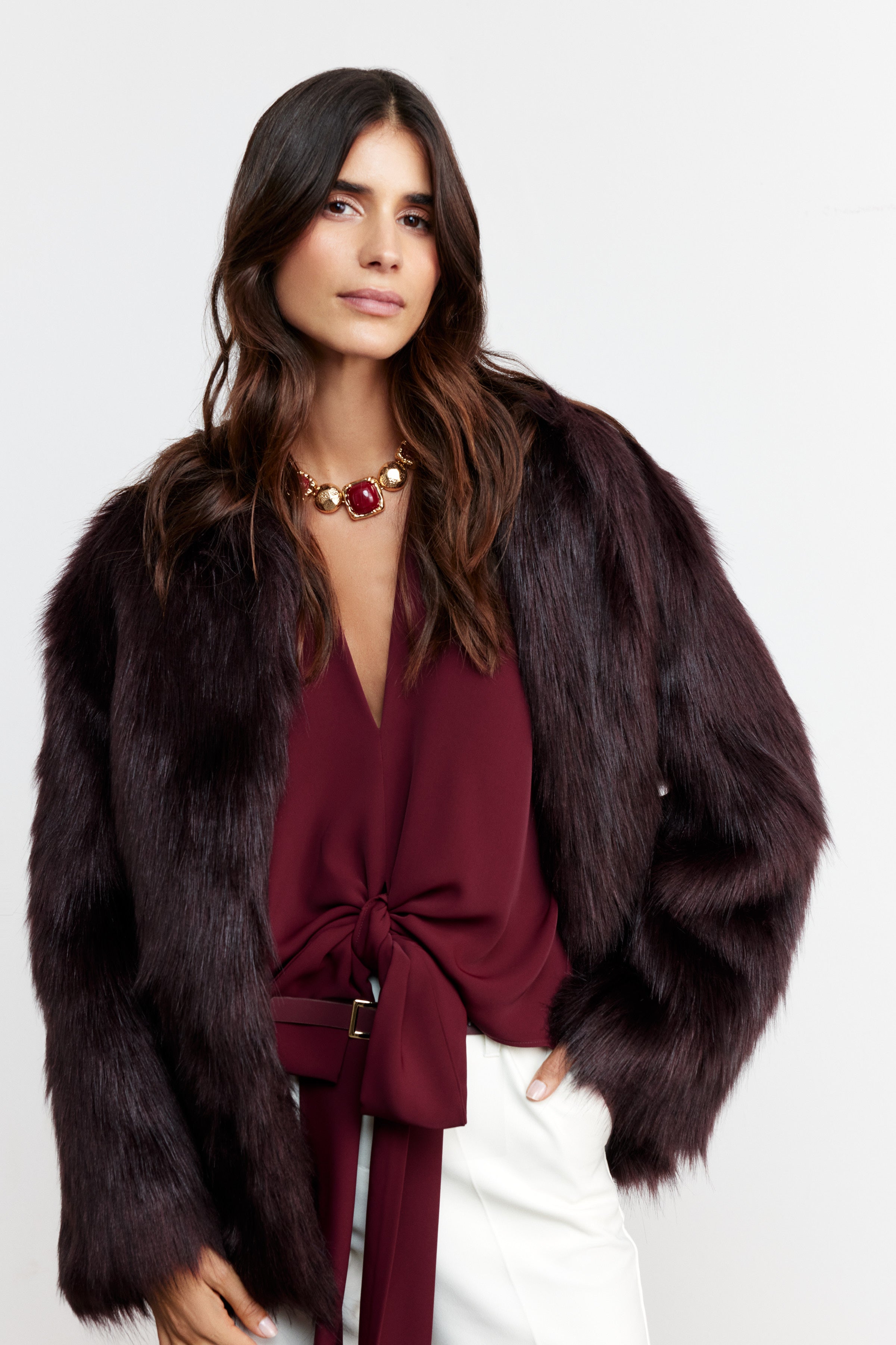 CLARA SPOR KESİM VİŞNE KÜRK