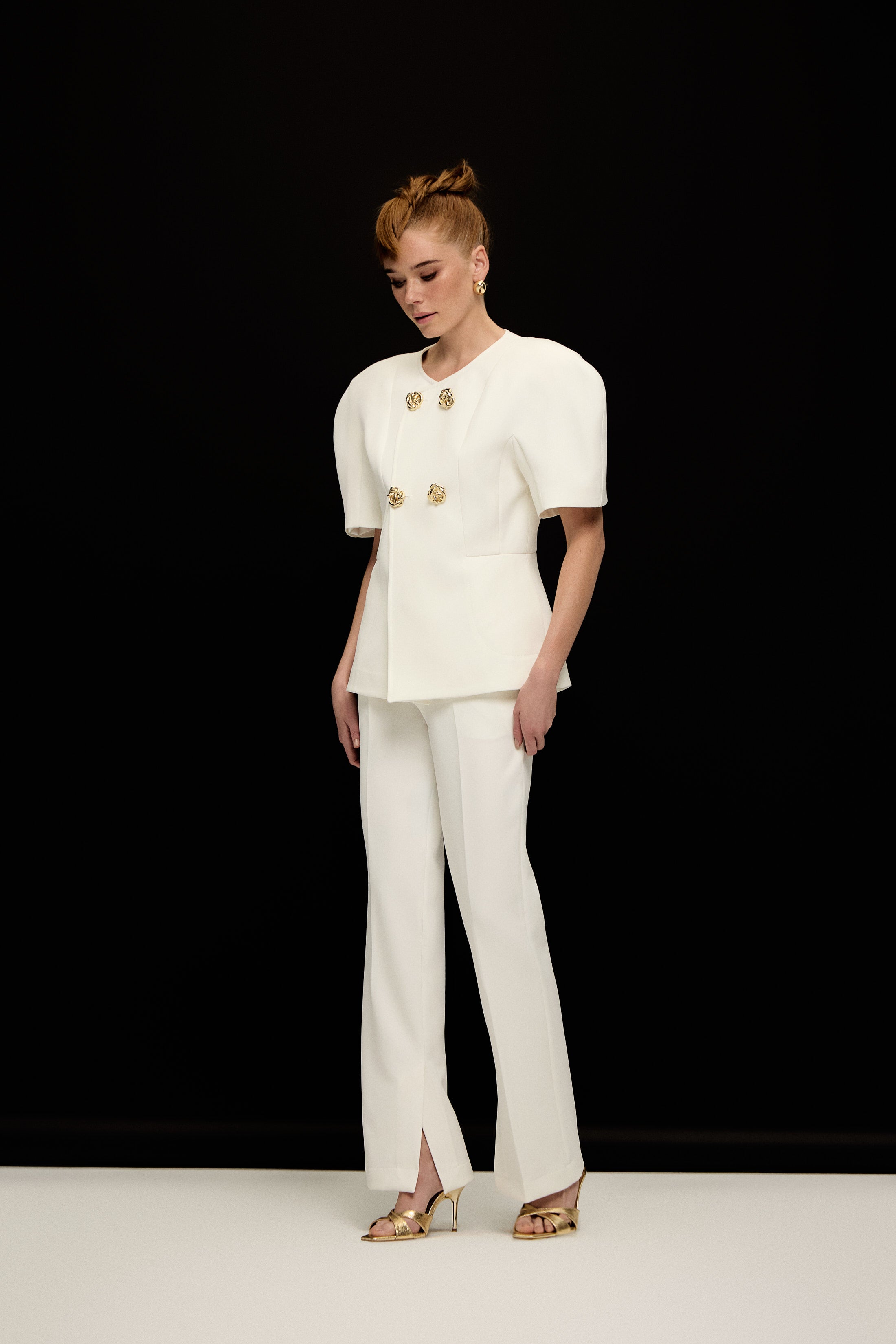 CANNES BALON KOLLU CEKET | BEYAZ