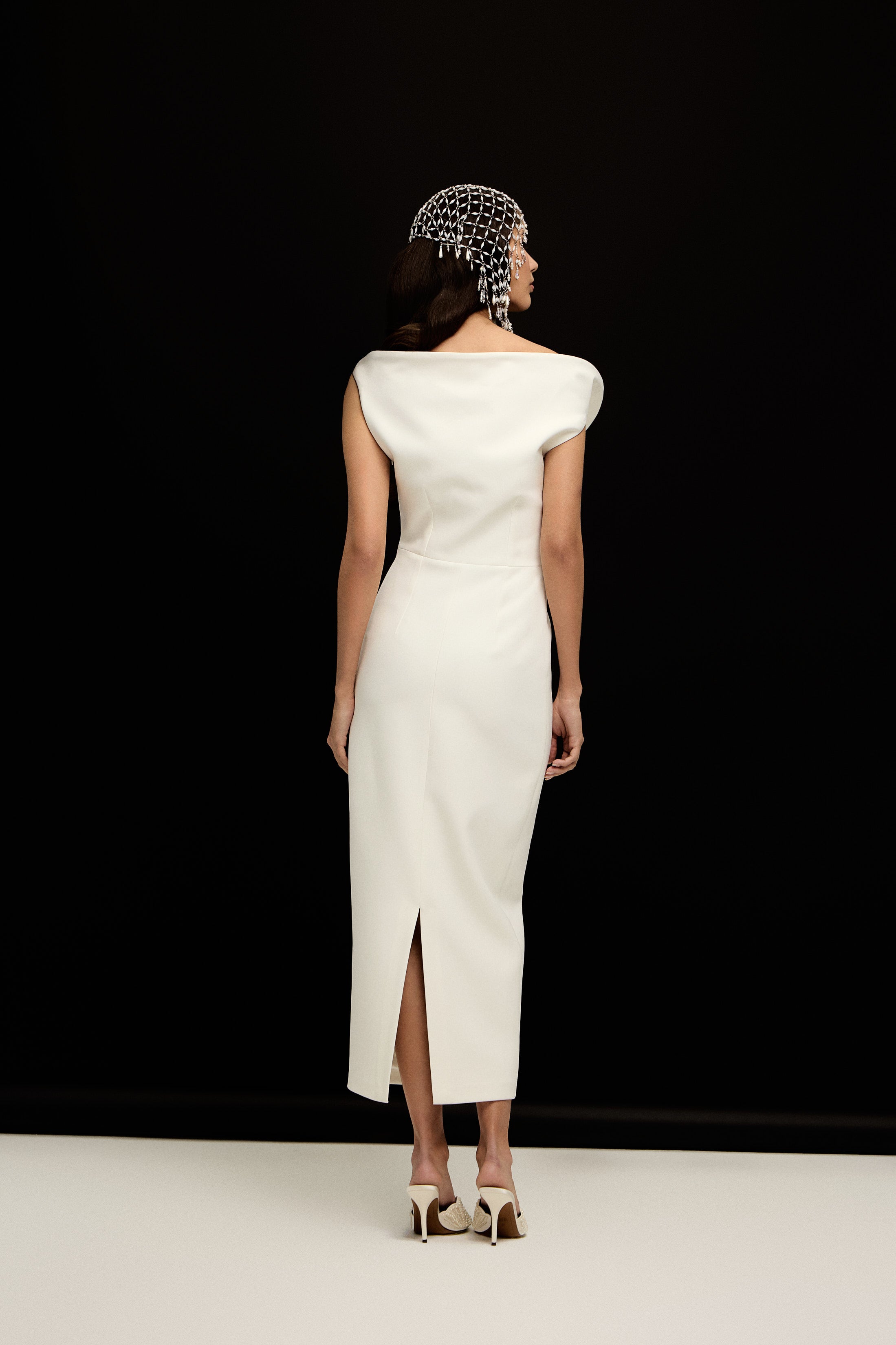 TOLEDO ÖZEL VOLANLI ELBİSE | BEYAZ