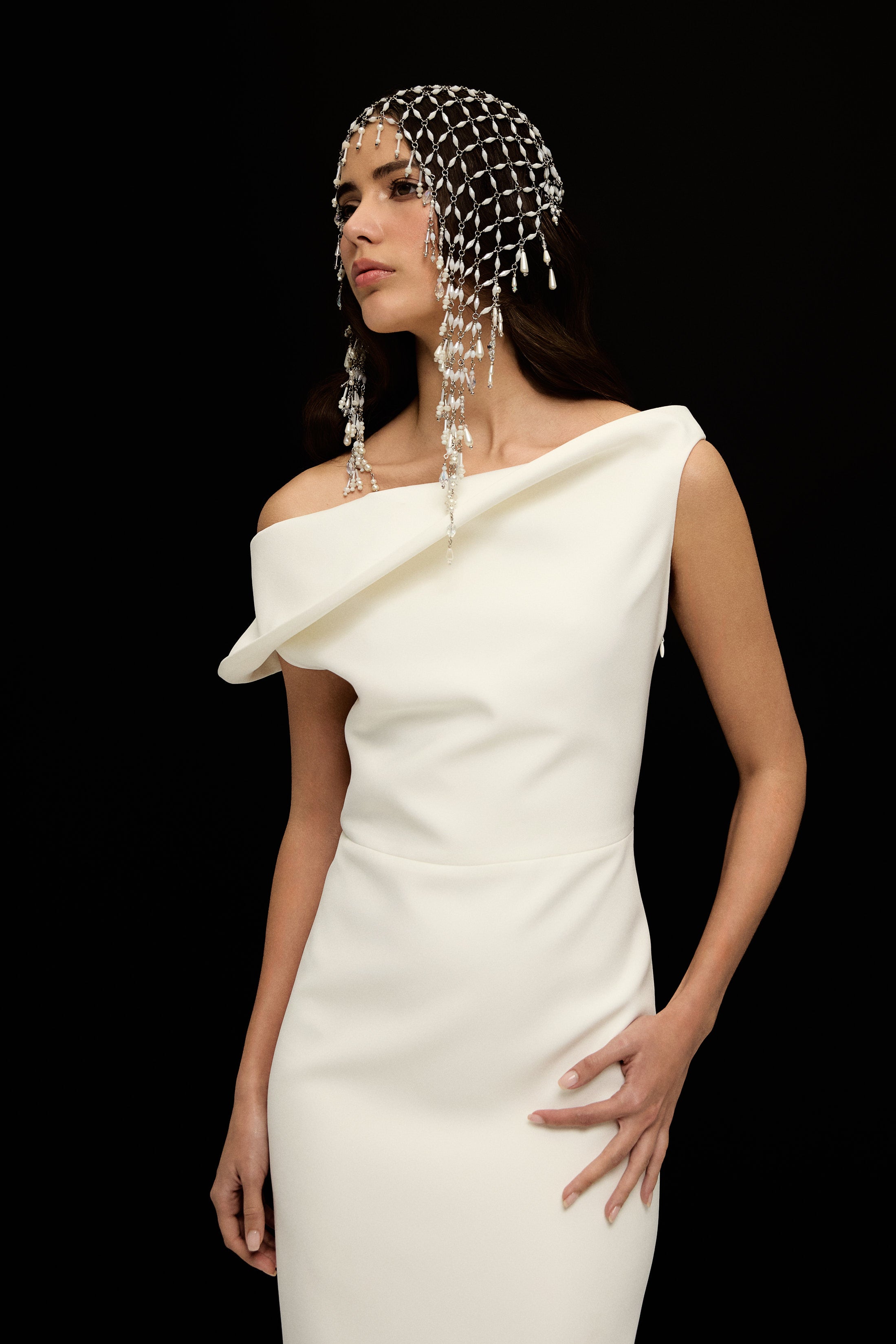 TOLEDO ÖZEL VOLANLI ELBİSE | BEYAZ