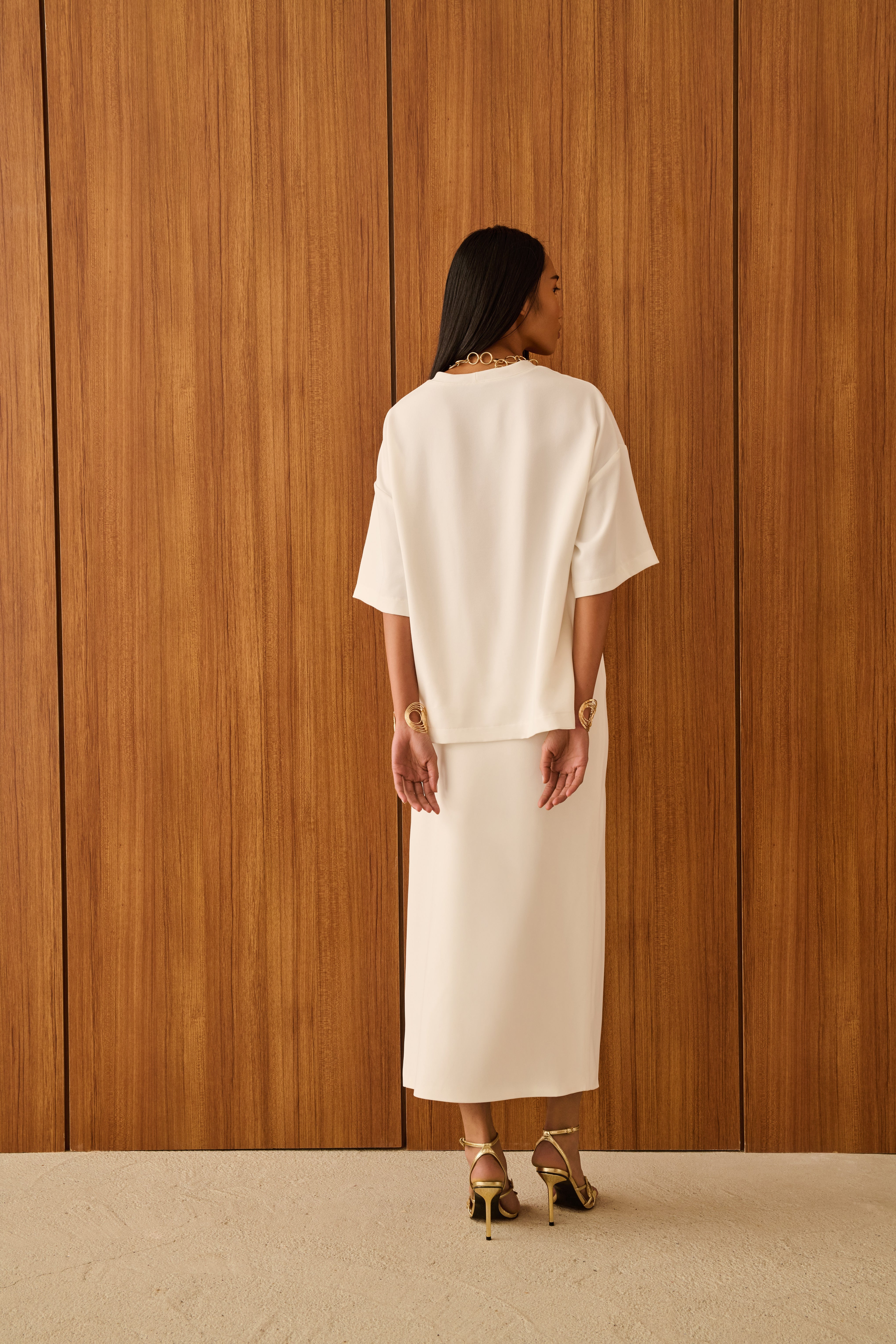 ALBA KATLAMA DETAYLI DOKUMA BLUZ | BEYAZ