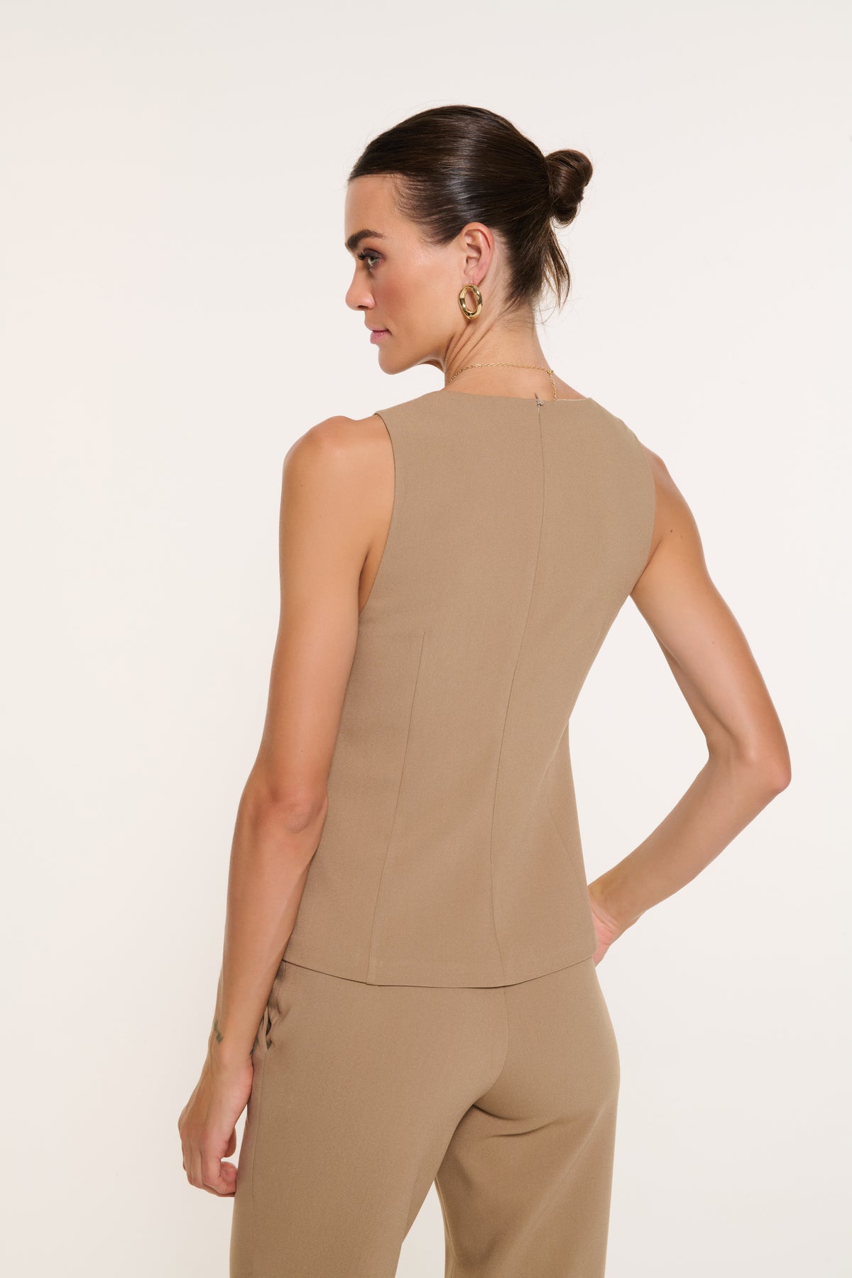 AMELIE KUPLU ATLET TOP | BEJ