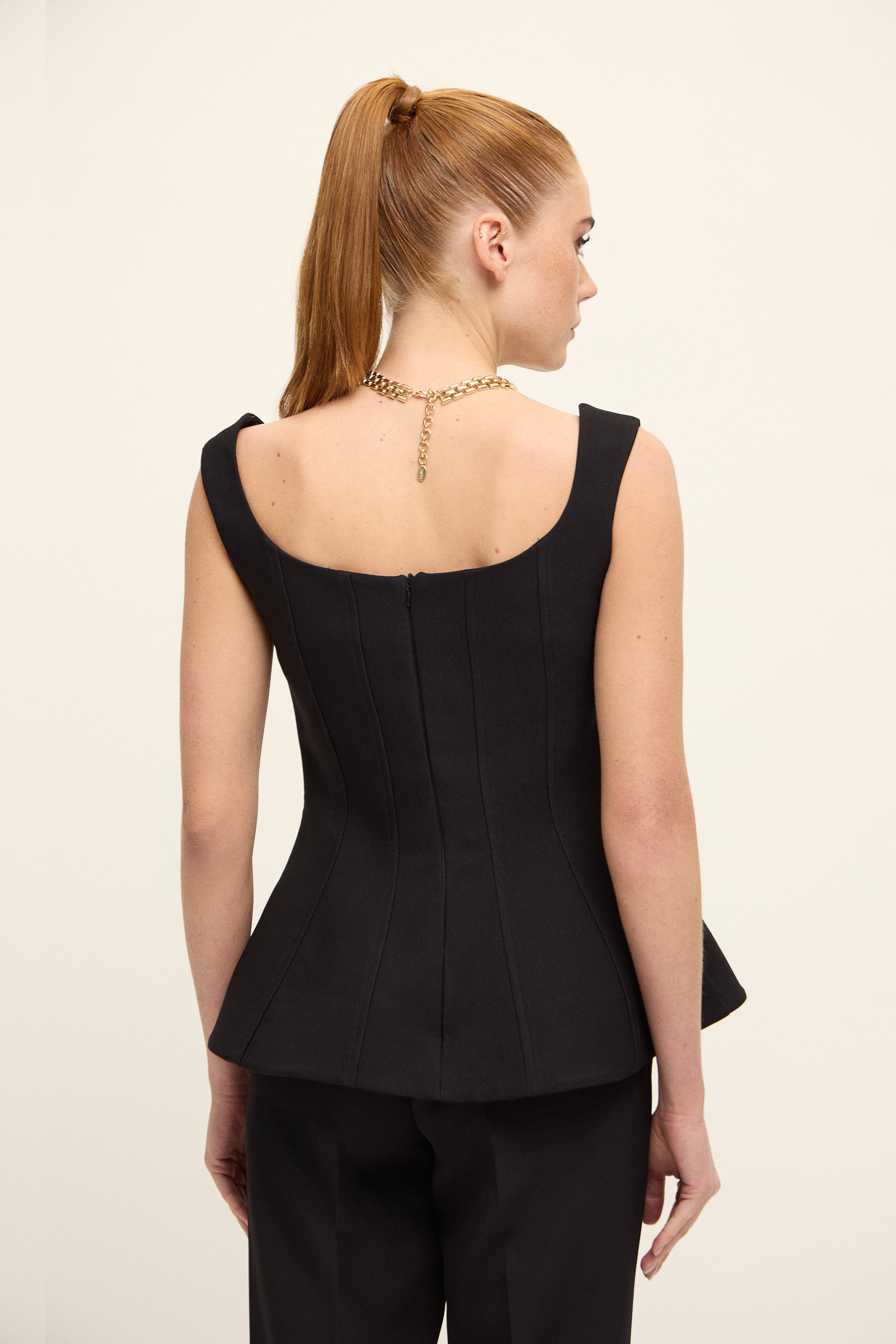 MIAMI VOLAN DETAYLI BLUZ | SİYAH