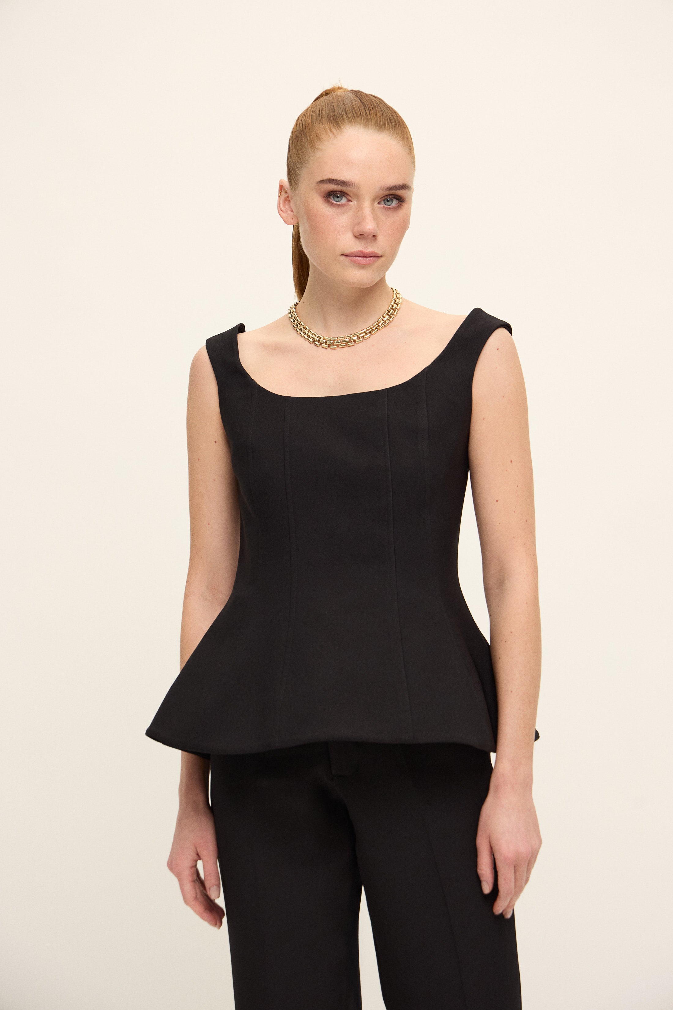 MIAMI VOLAN DETAYLI BLUZ | SİYAH