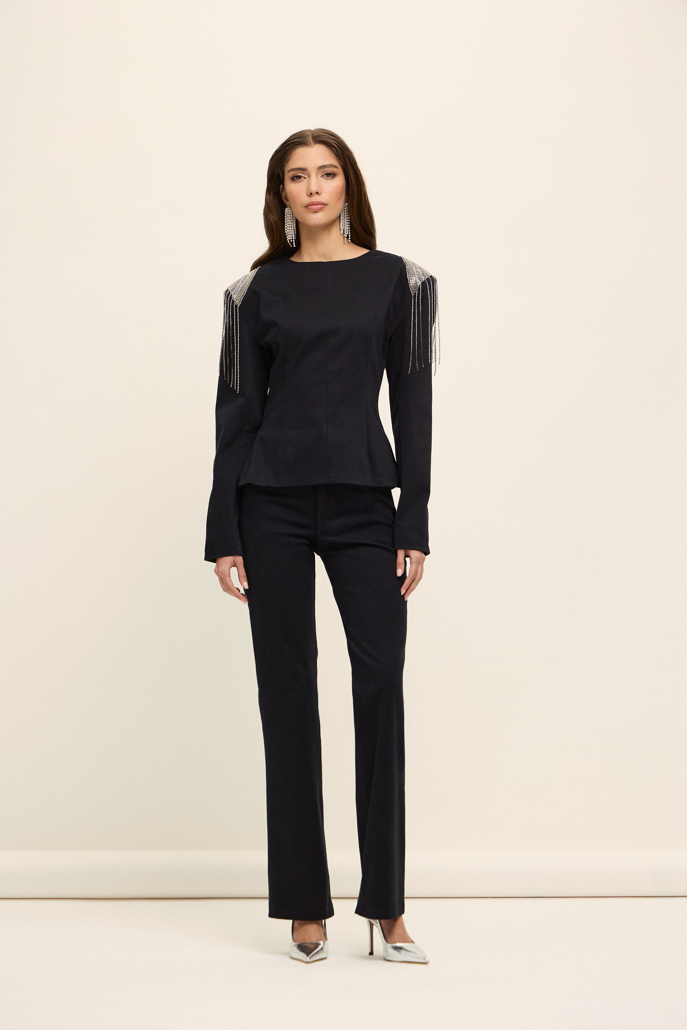 OSAKA APOLETLİ GABARDİN TOP | KOYU LACİ