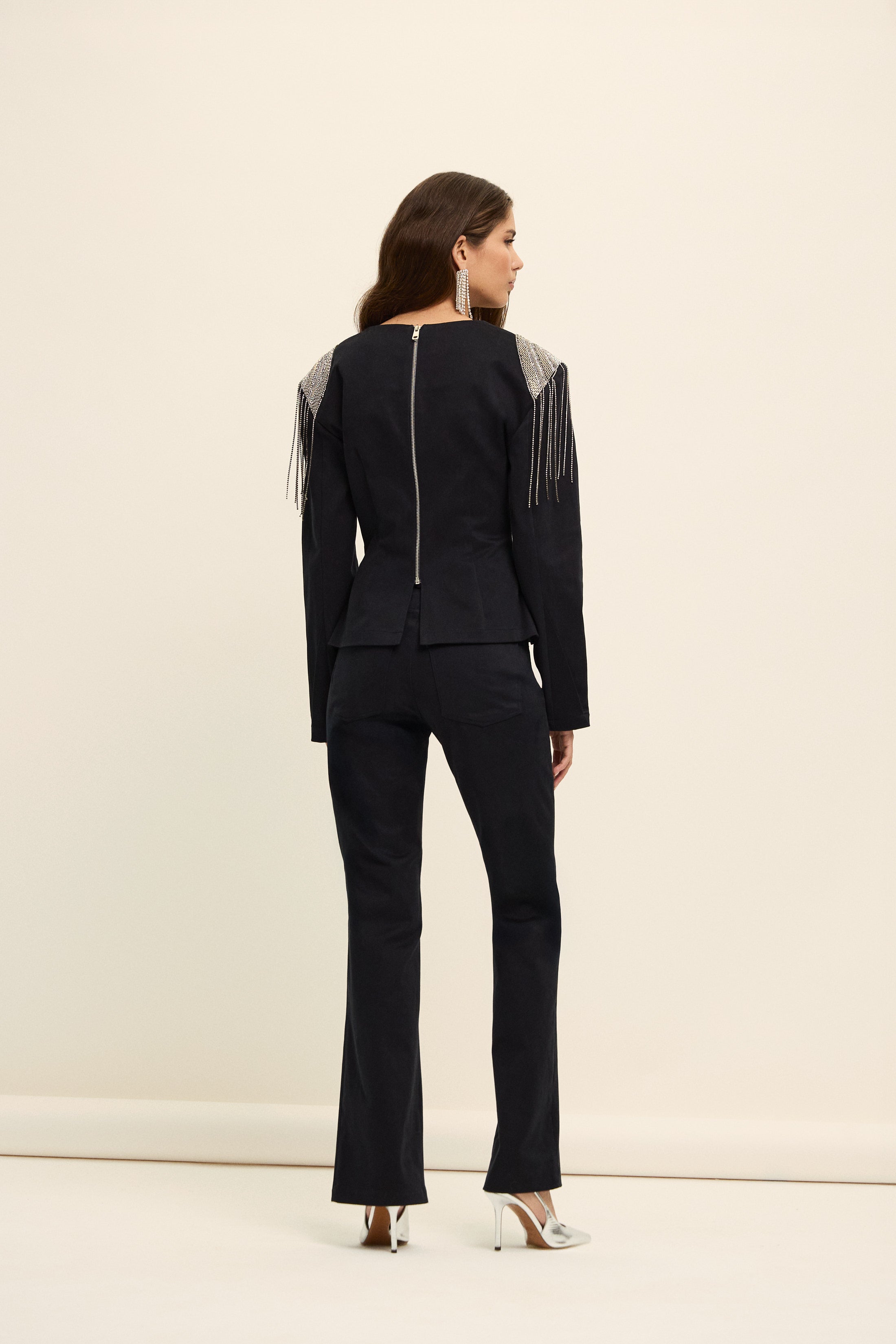 OSAKA APOLETLİ GABARDİN TOP | KOYU LACİ