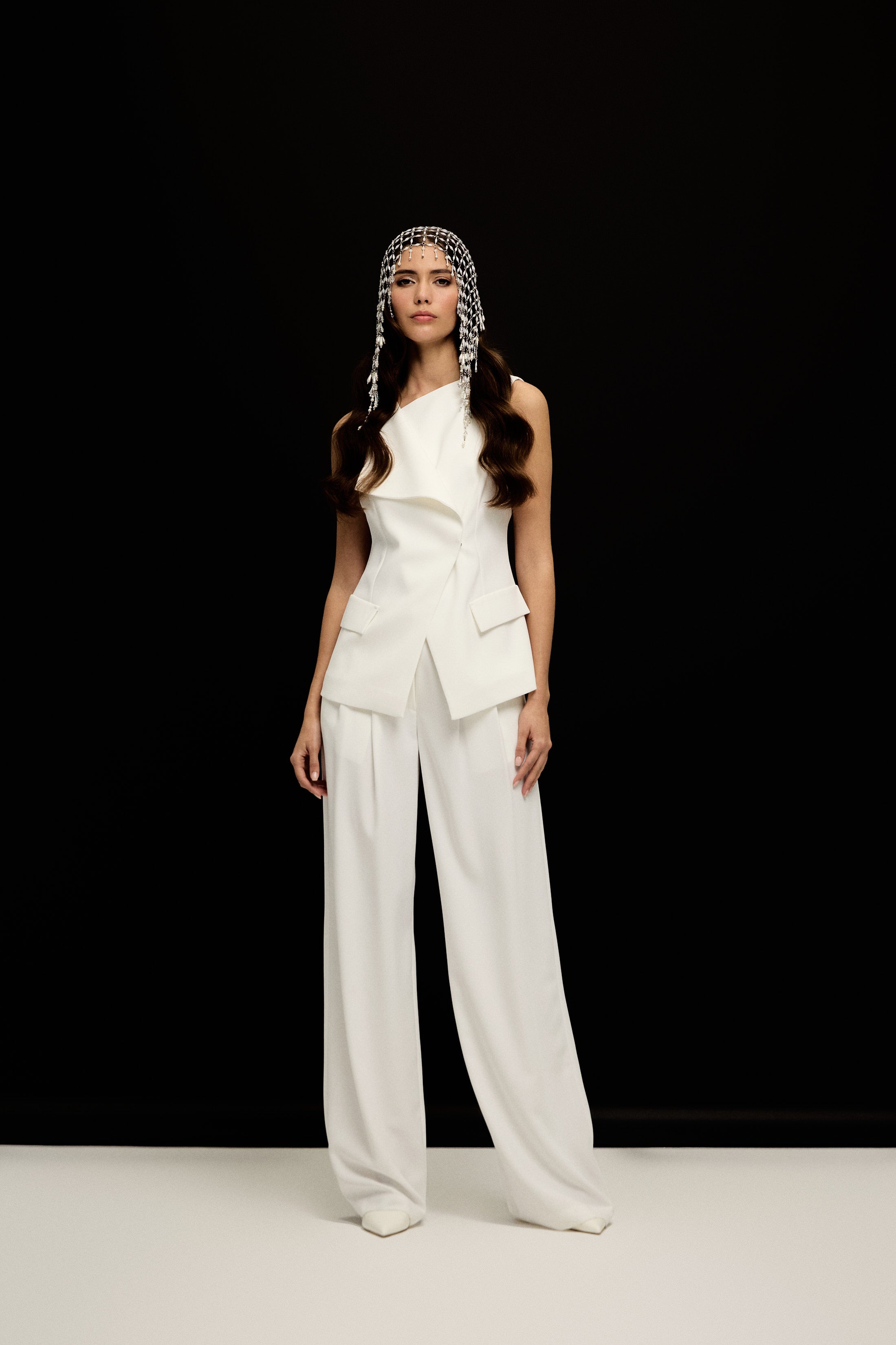 SIENA KRUVAZE YELEK | BEYAZ