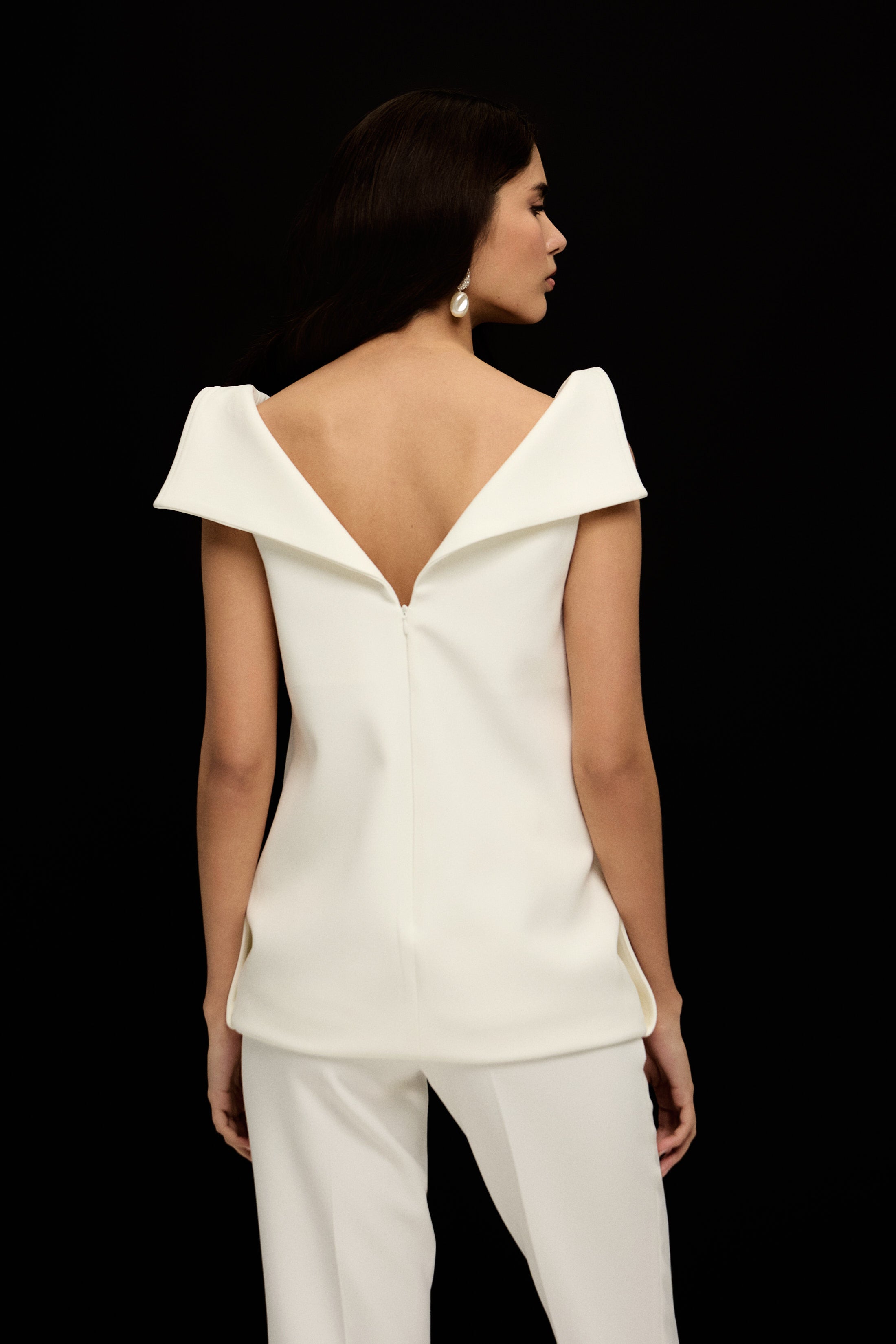 VENICE MİMARİ FORM BLUZ | BEYAZ