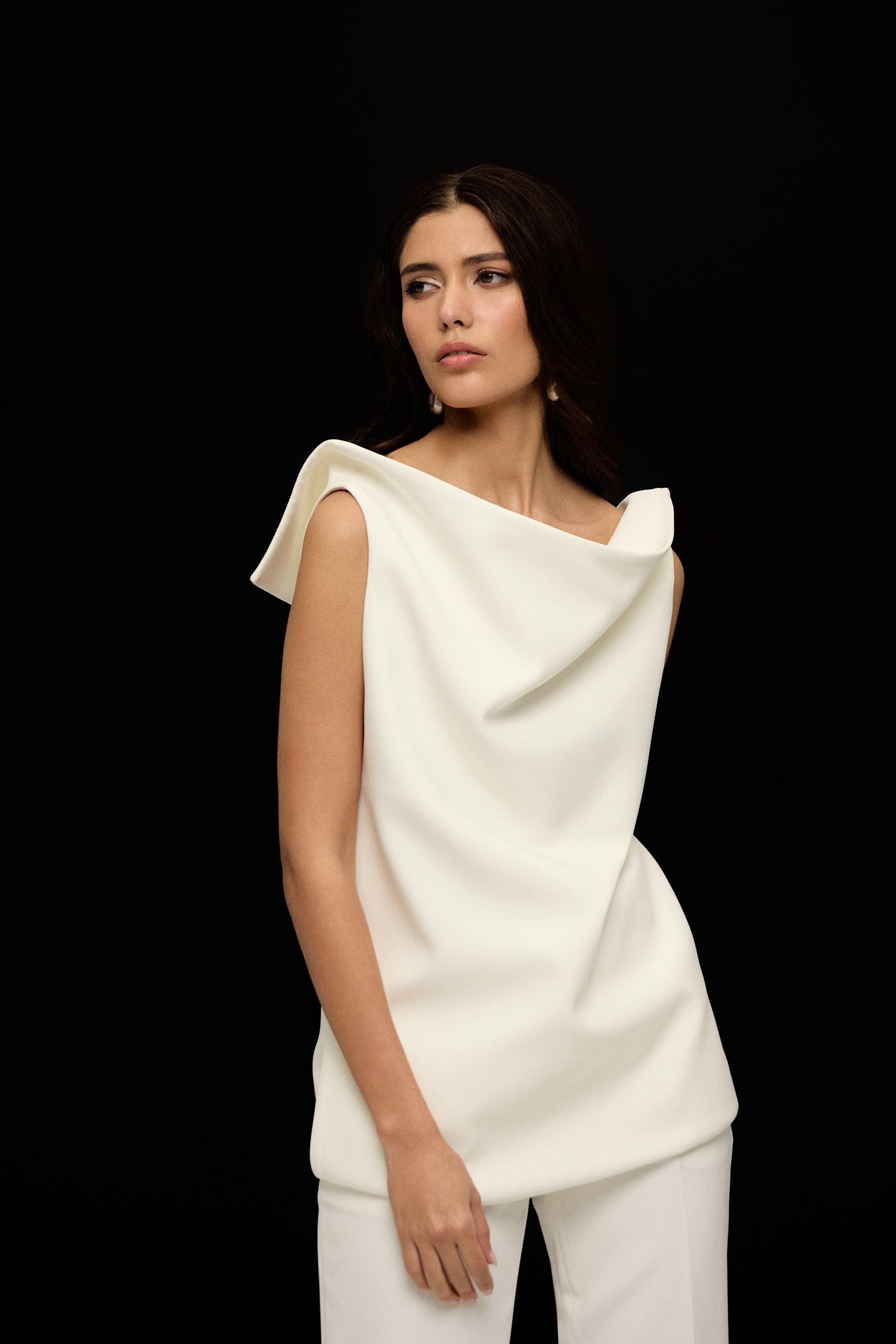 VENICE MİMARİ FORM BLUZ | BEYAZ