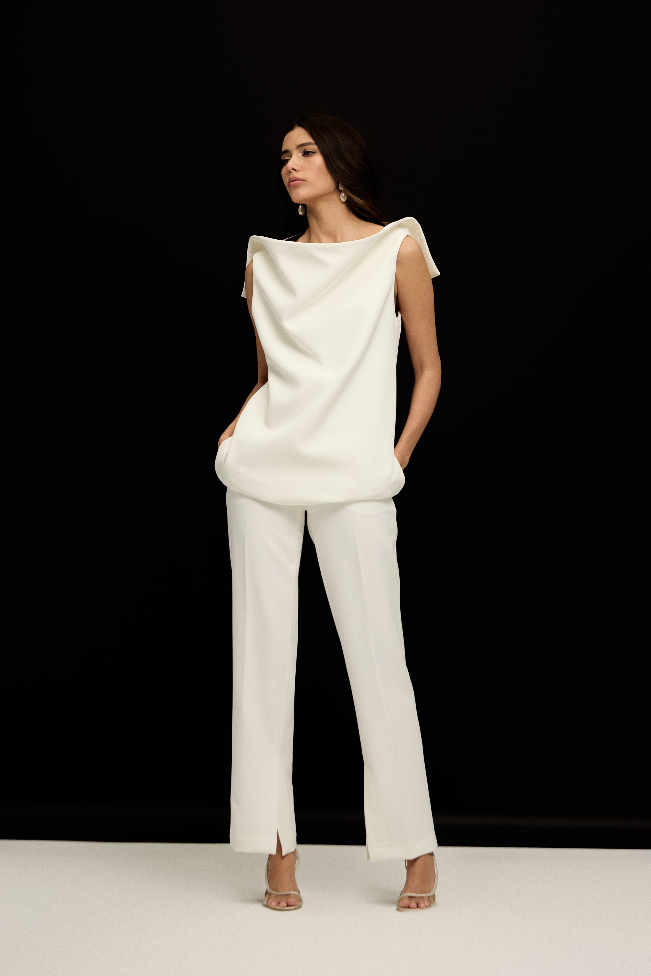 VENICE MİMARİ FORM BLUZ | BEYAZ