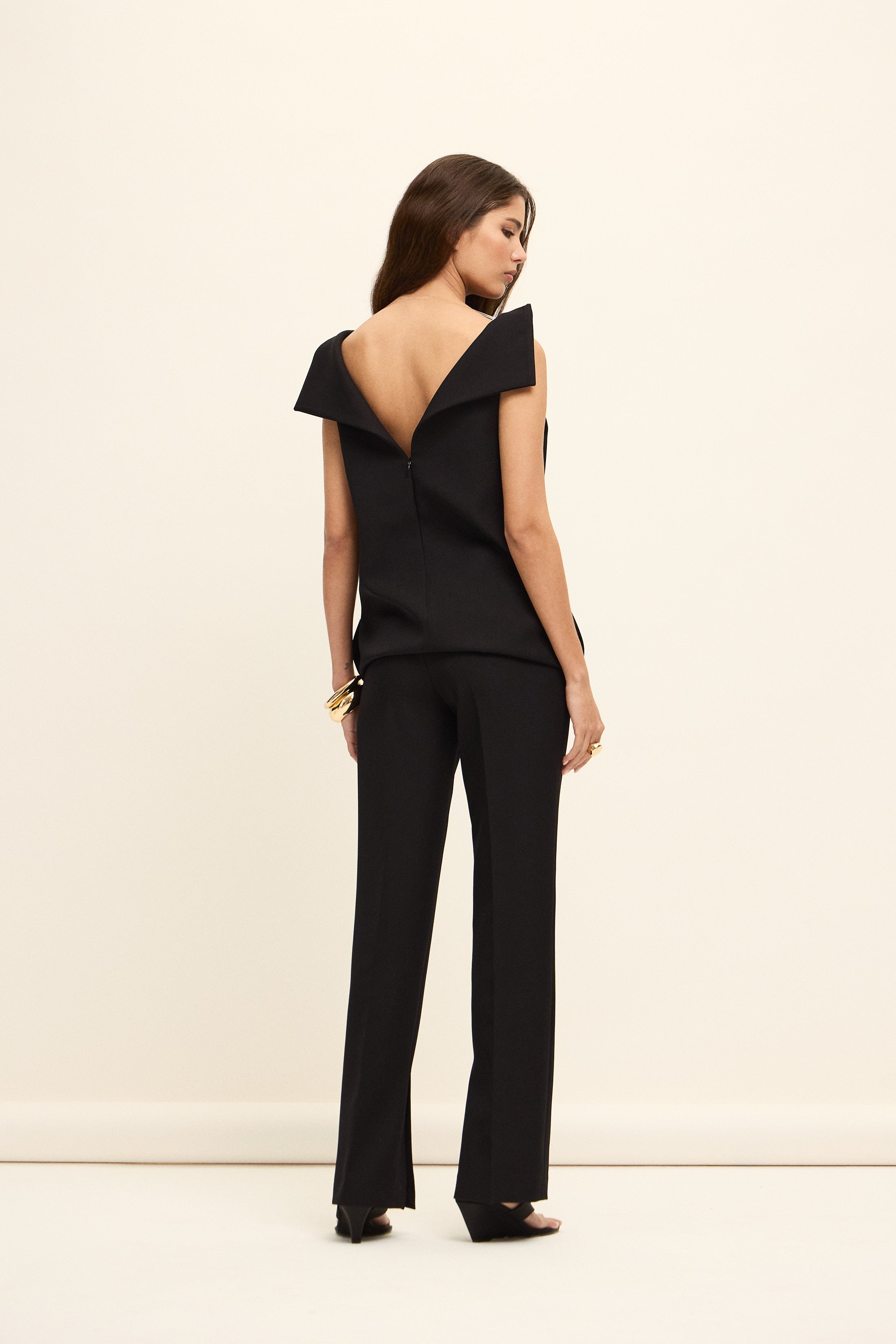 VENICE MİMARİ FORM BLUZ | SİYAH