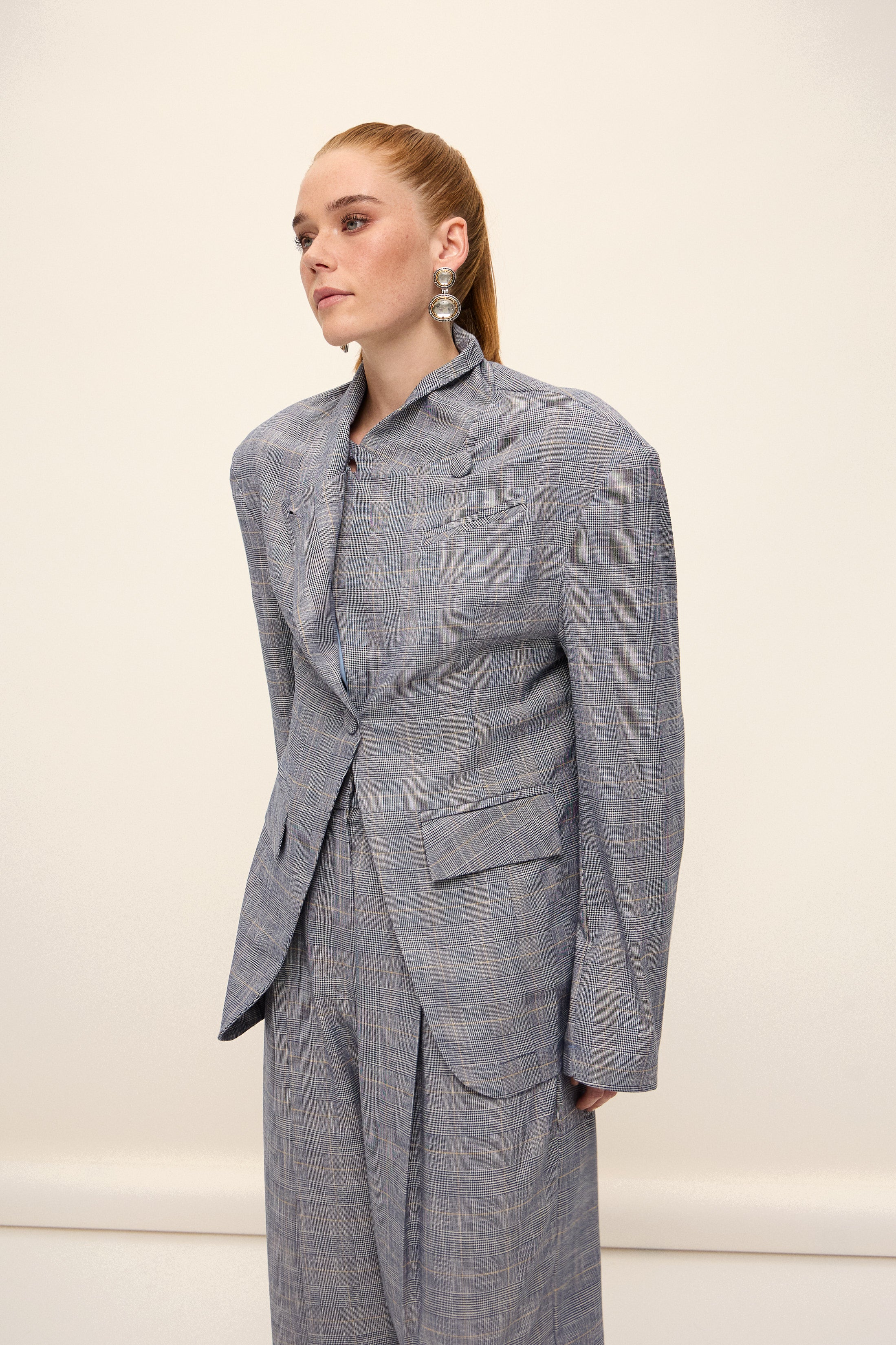 LONDON EKOSE BLAZER | MAVİ