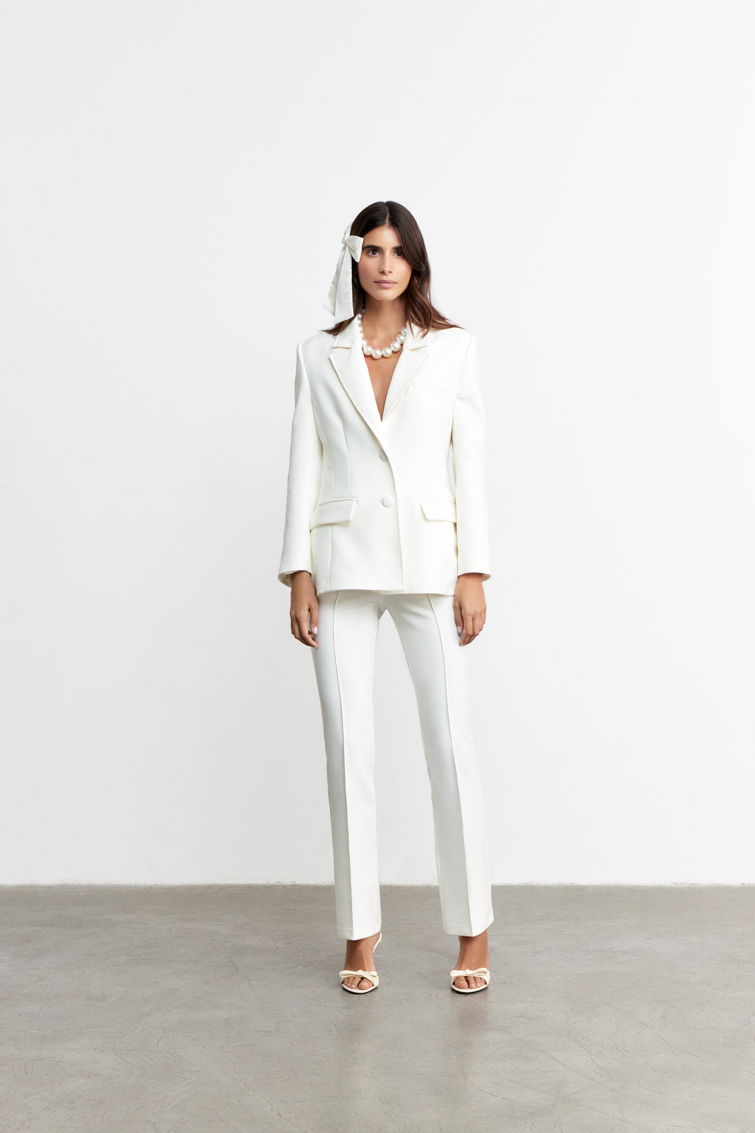 NAOMI PERFECT FIT BLAZER | BEYAZ