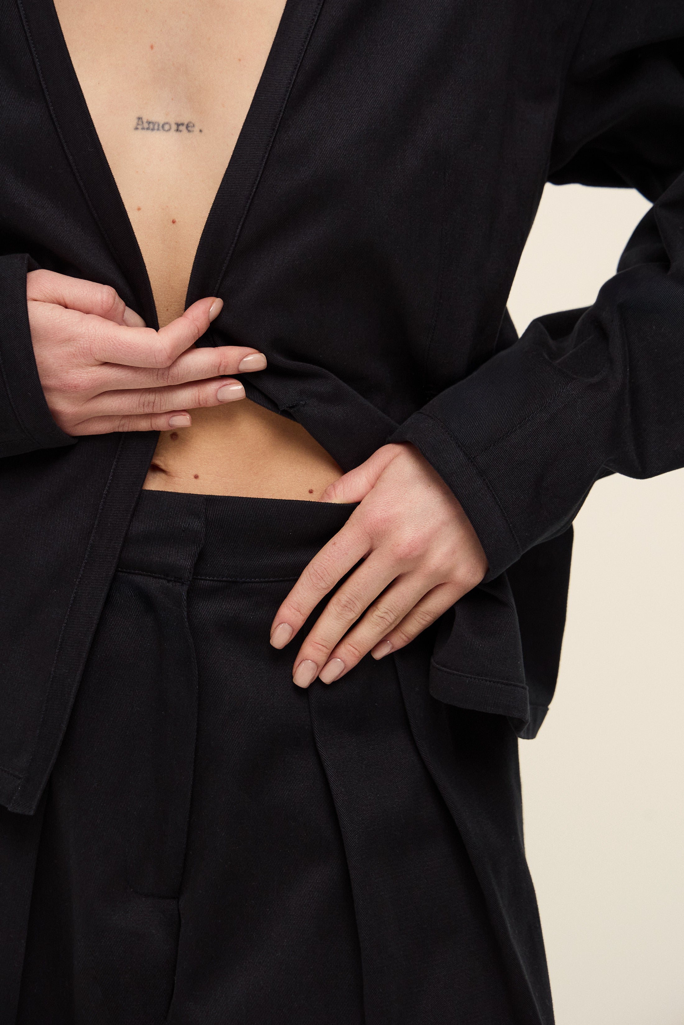 SEOUL SPOR KESİM GABARDİN CEKET | KOYU LACİ