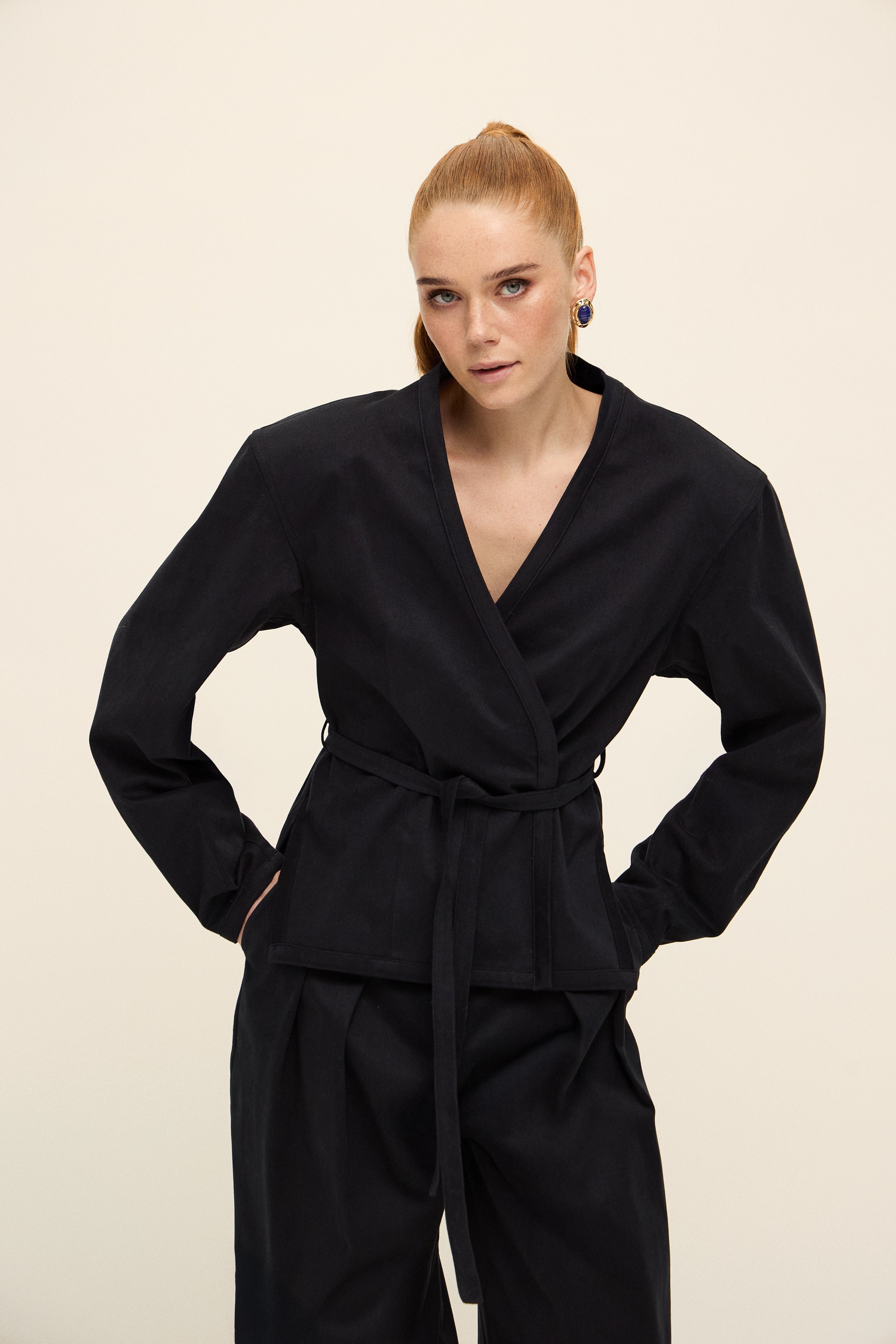 SEOUL SPOR KESİM GABARDİN CEKET | KOYU LACİ