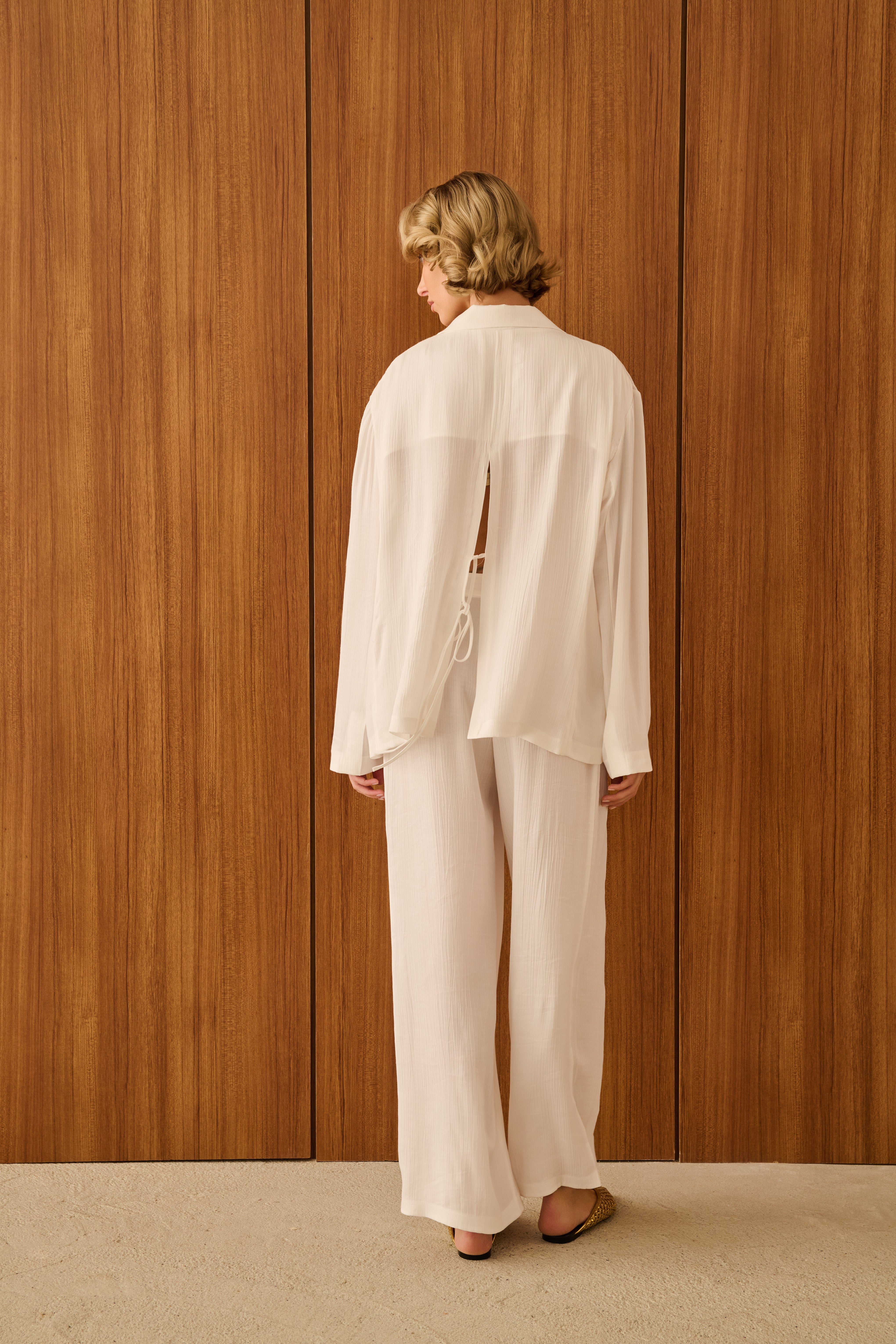 TERRA VİSKON RAHAT CEKET | BEYAZ