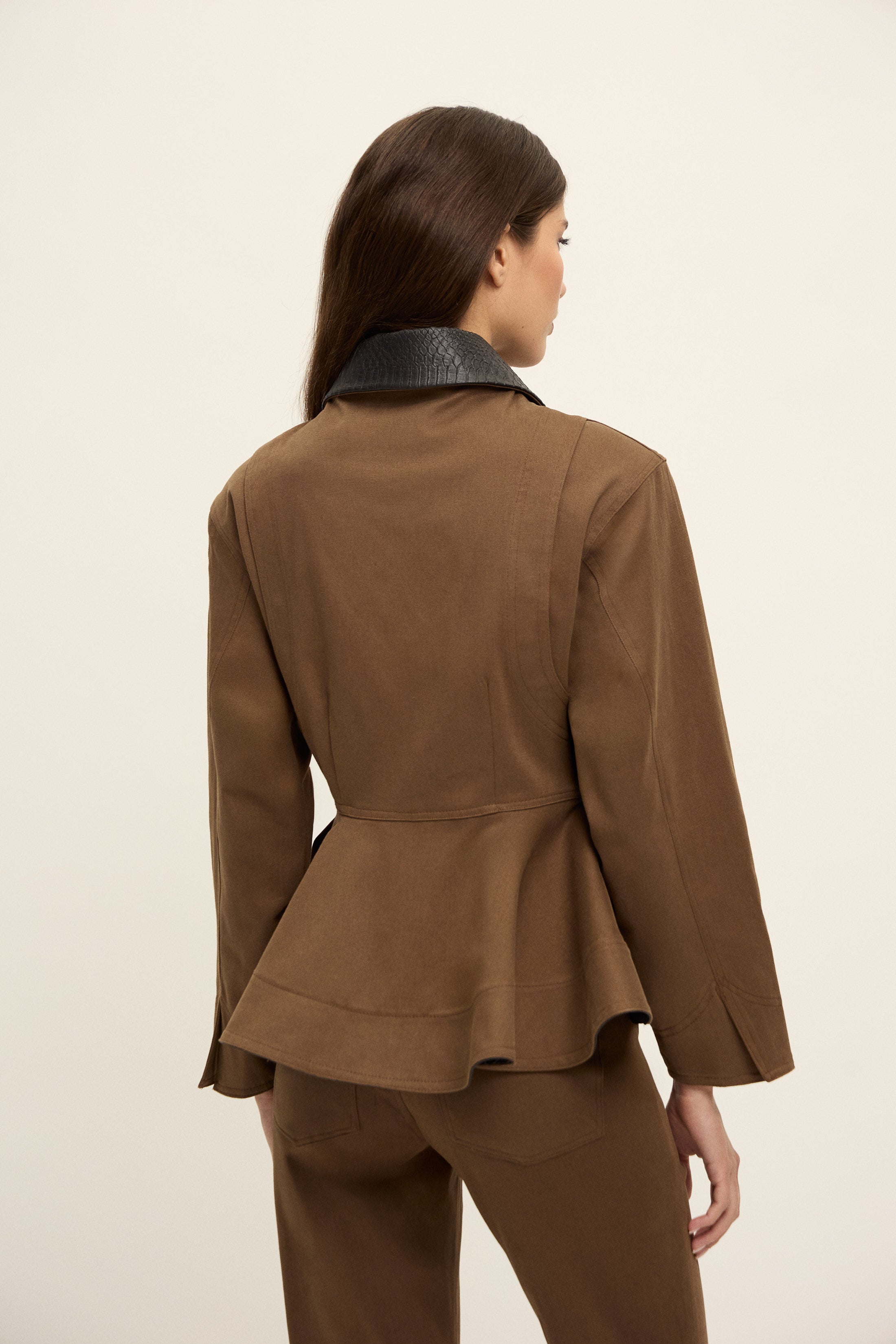 TOKYO GABARDİN CEKET | TÜTÜN RENGİ