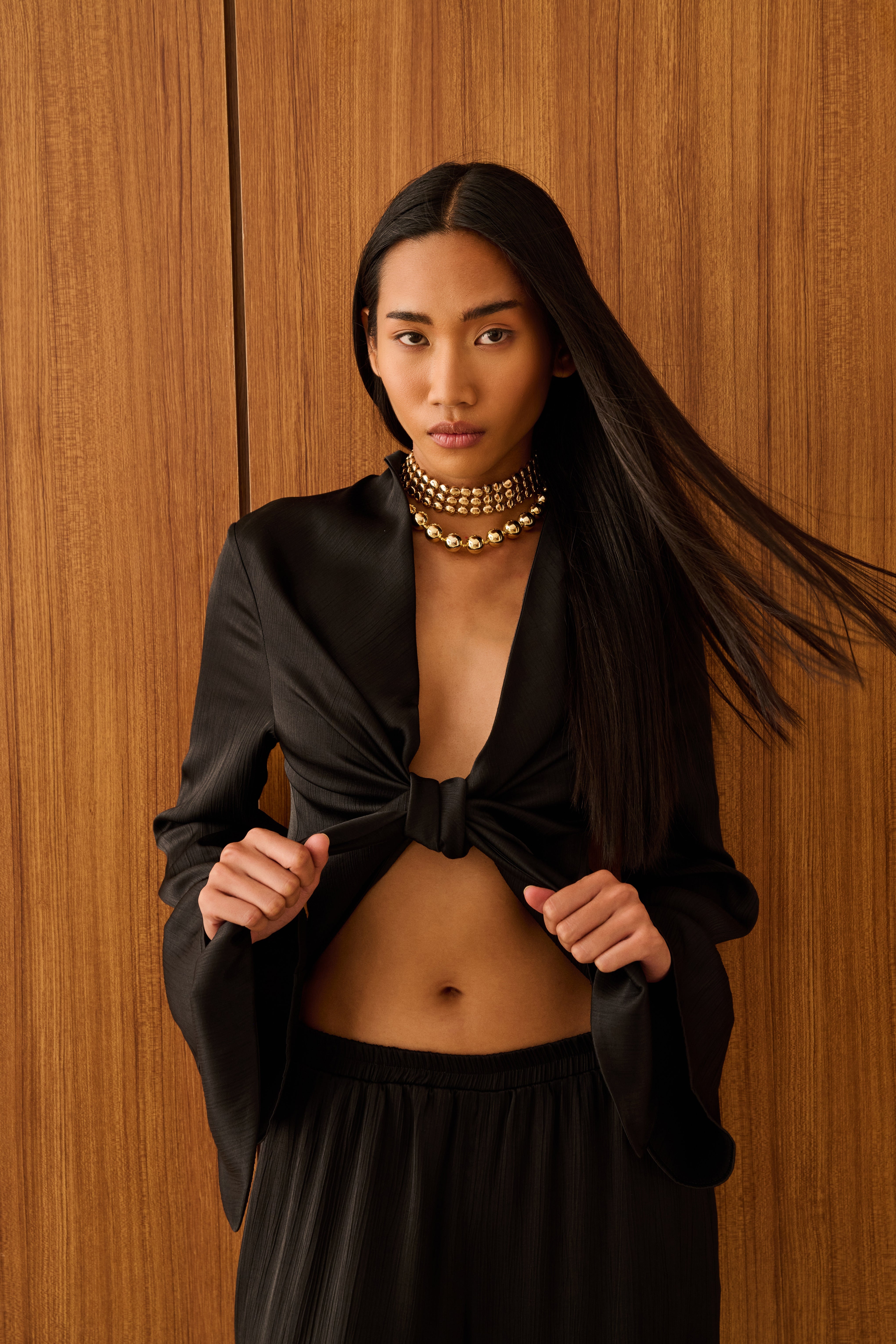 AMBER RAHAT KESİM VİSKON PANTOLON | SİYAH