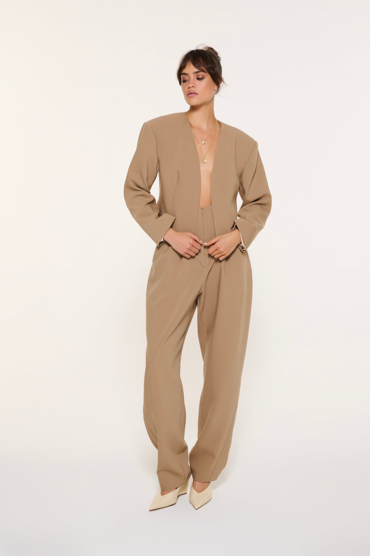 ELIZABETH KORSE PANTOLON | BEJ