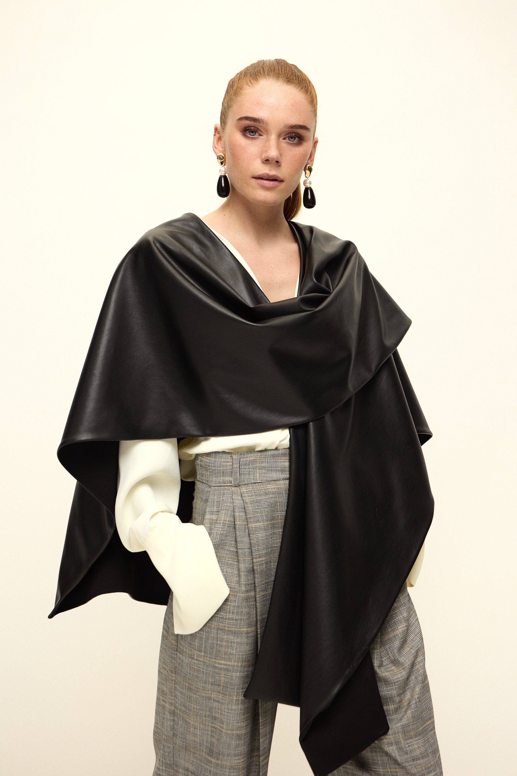 LONDON EKOSE PALAZZO PANTOLON | SİYAH