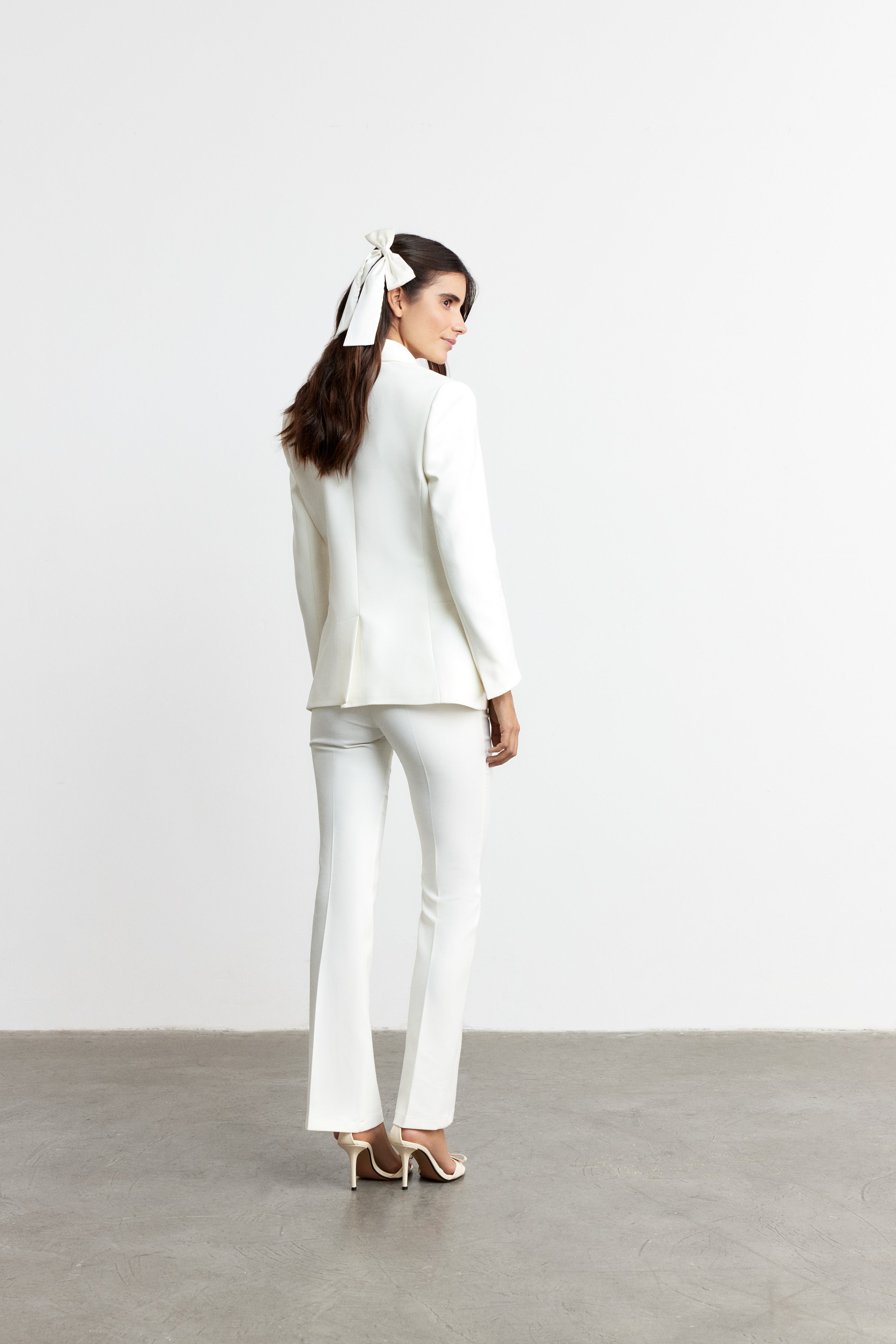 NAOMI PERFECT FIT FLARE PANTOLON | BEYAZ