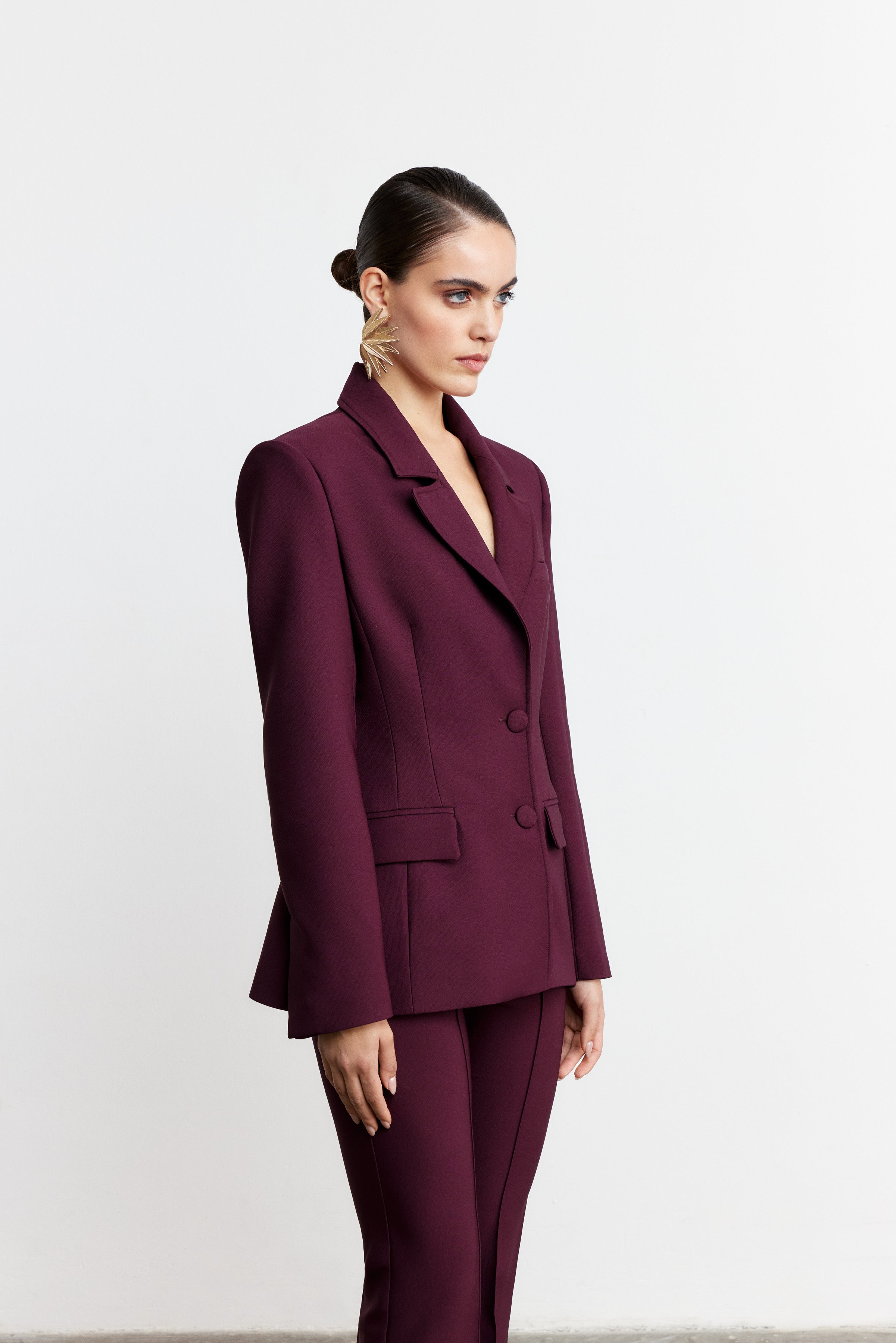 NAOMI PERFECT FIT FLARE PANTOLON | VİŞNE