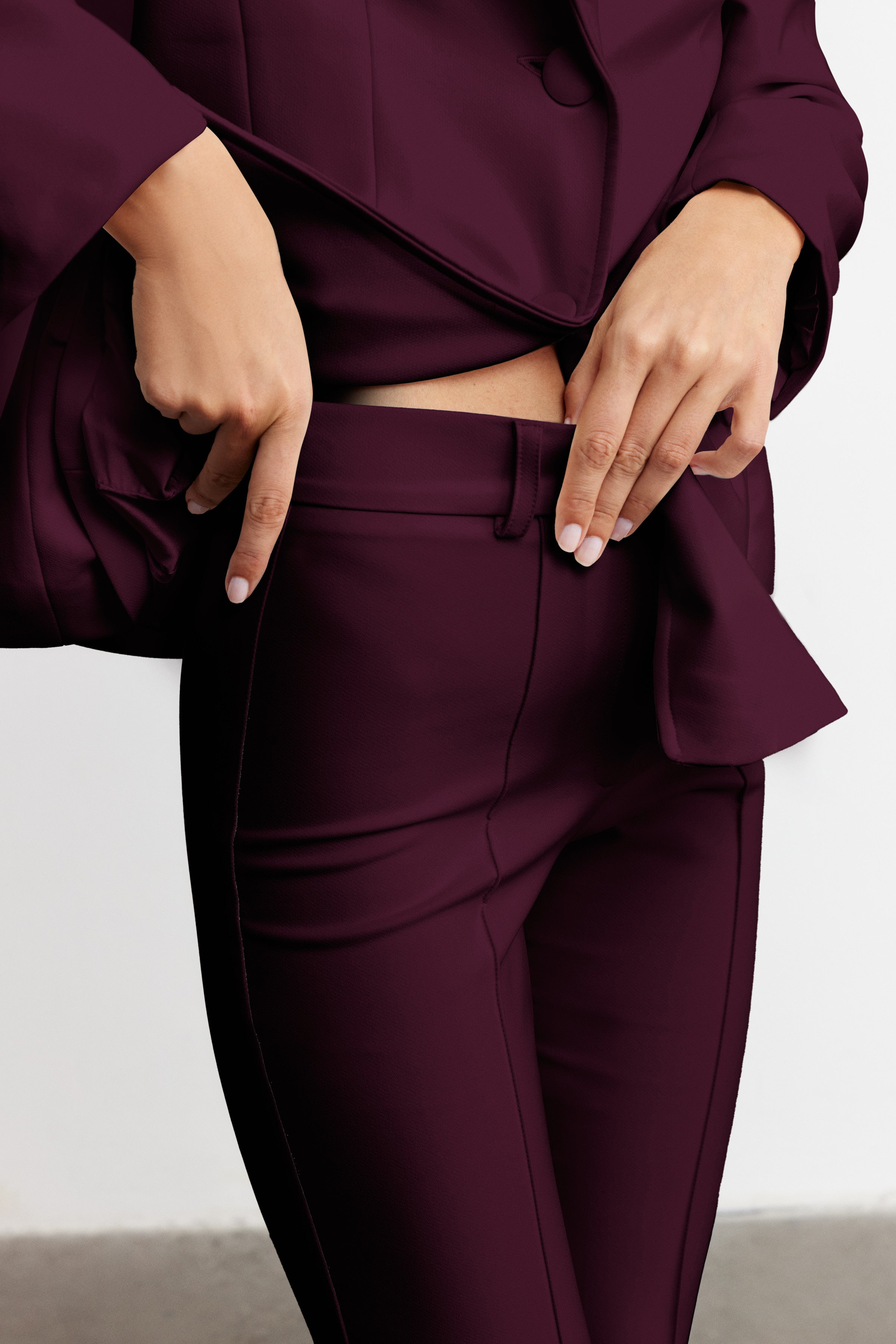 NAOMI PERFECT FIT FLARE PANTOLON | VİŞNE