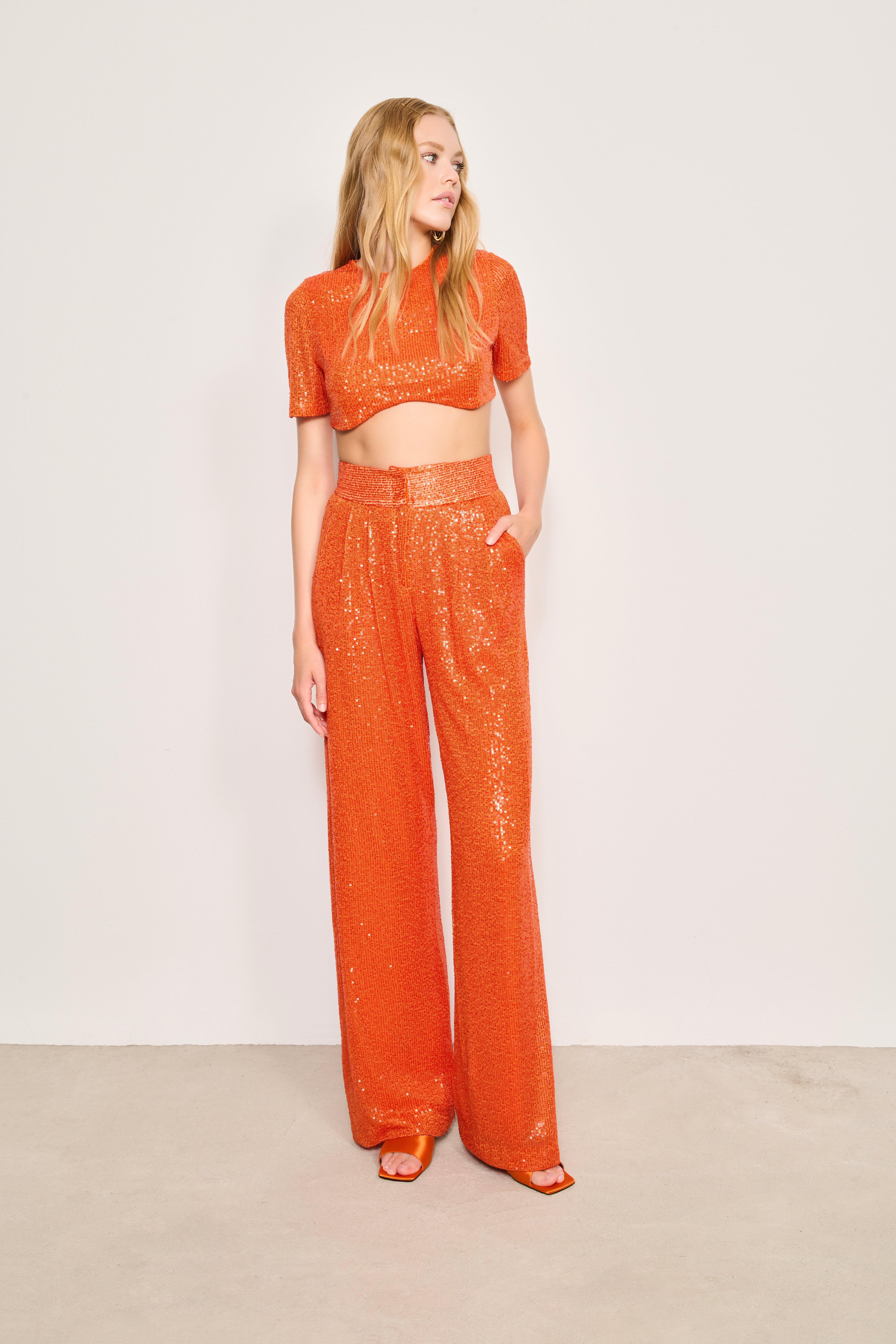 SIENNA PAYET PALAZZO PANTOLON | ORANJ