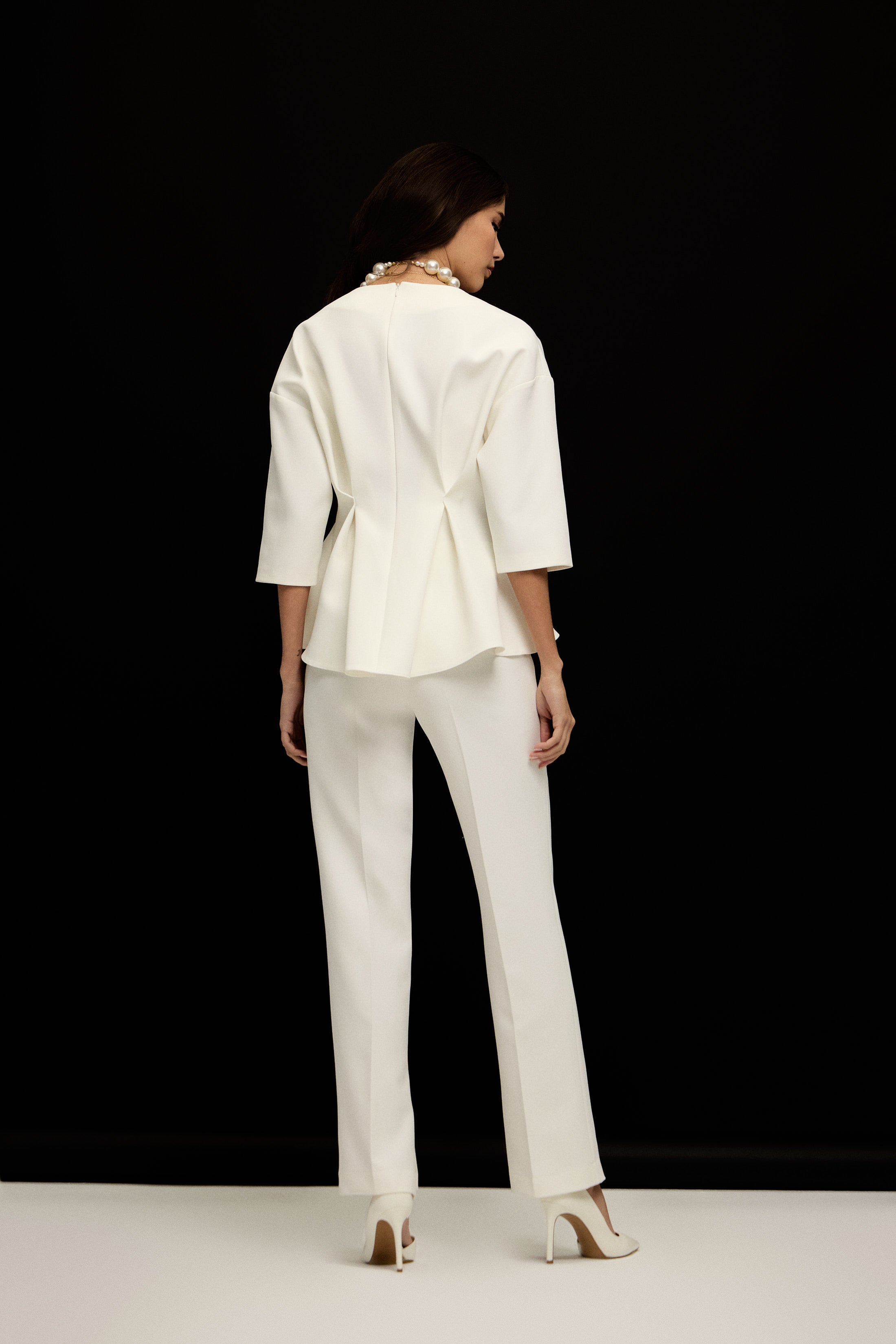 TORONTO PEPLUM BLUZ | BEYAZ