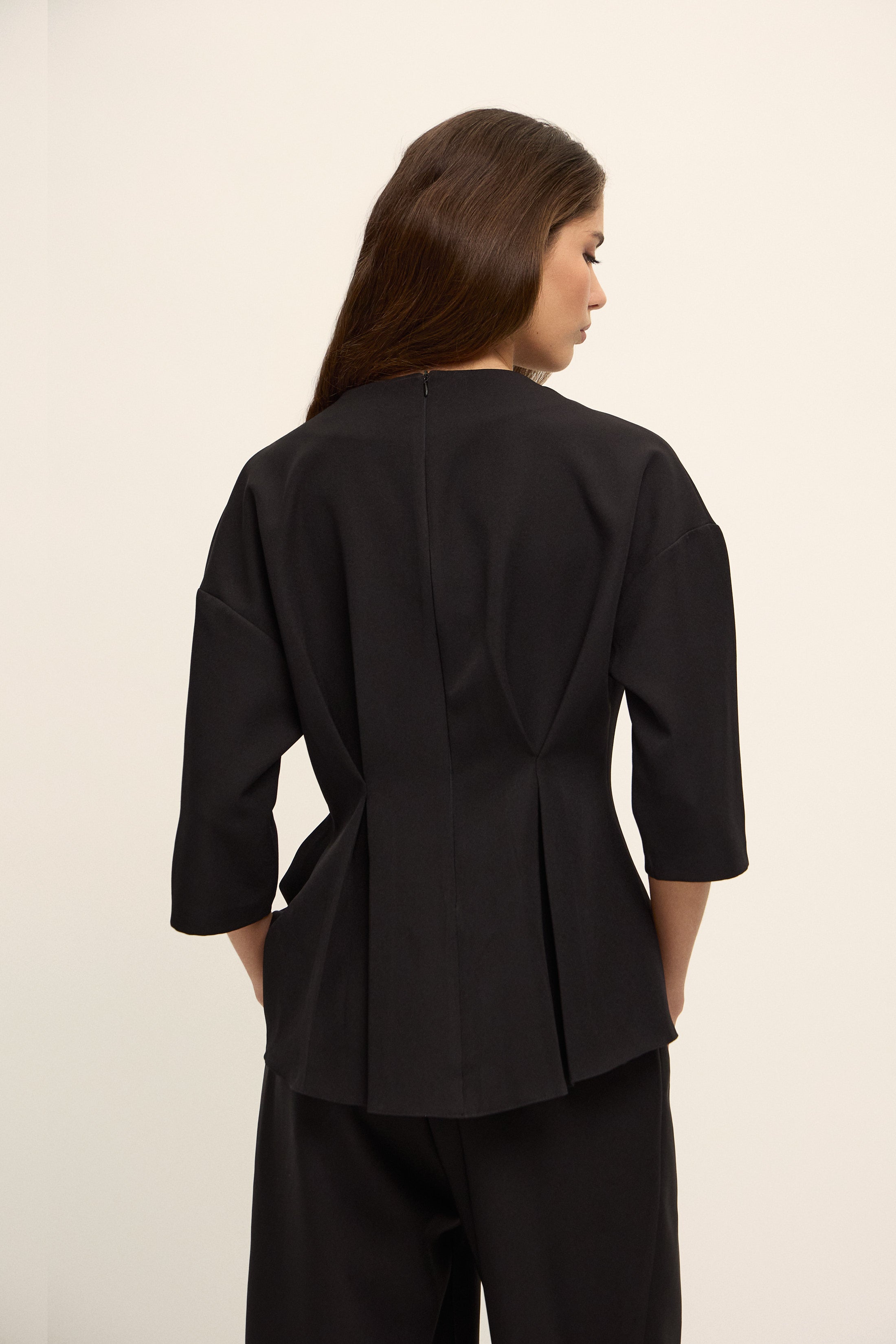 TORONTO PEPLUM BLUZ | SİYAH