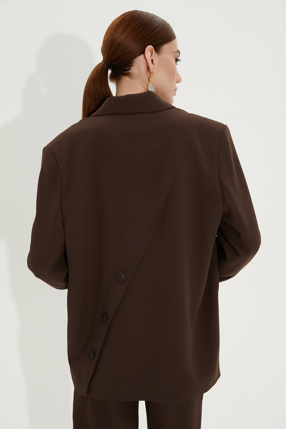 ALEXA BOYFRIEND BLAZER | ÇİKOLATA KAHVE