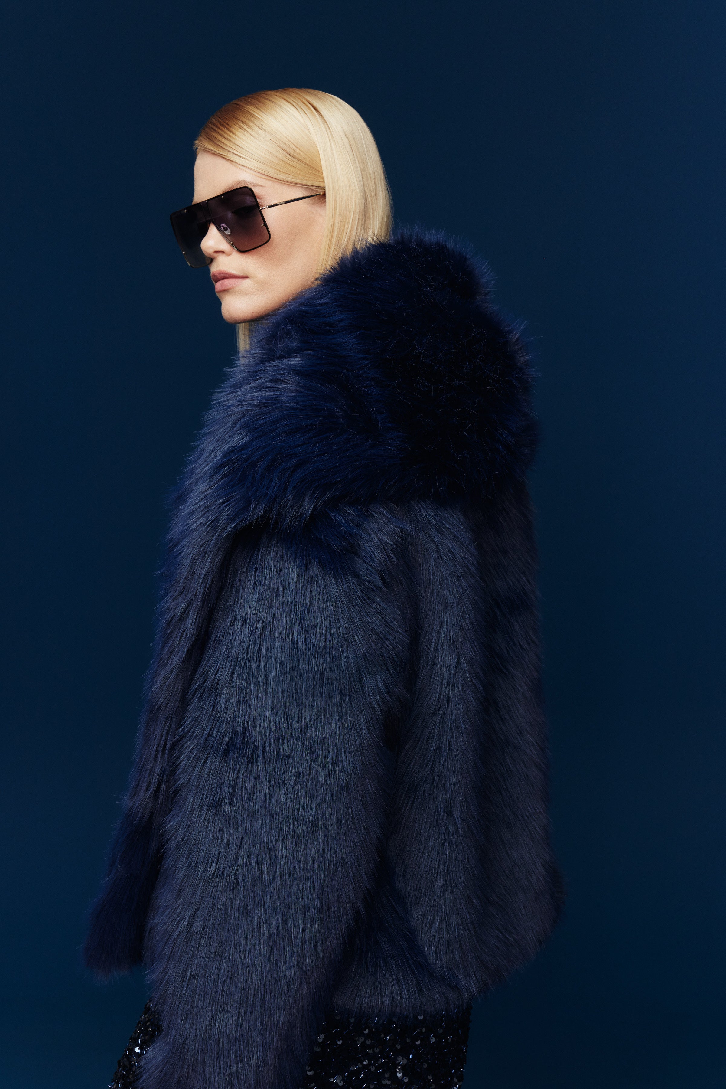 MIDNIGHT KÜRK MONT | LACİVERT