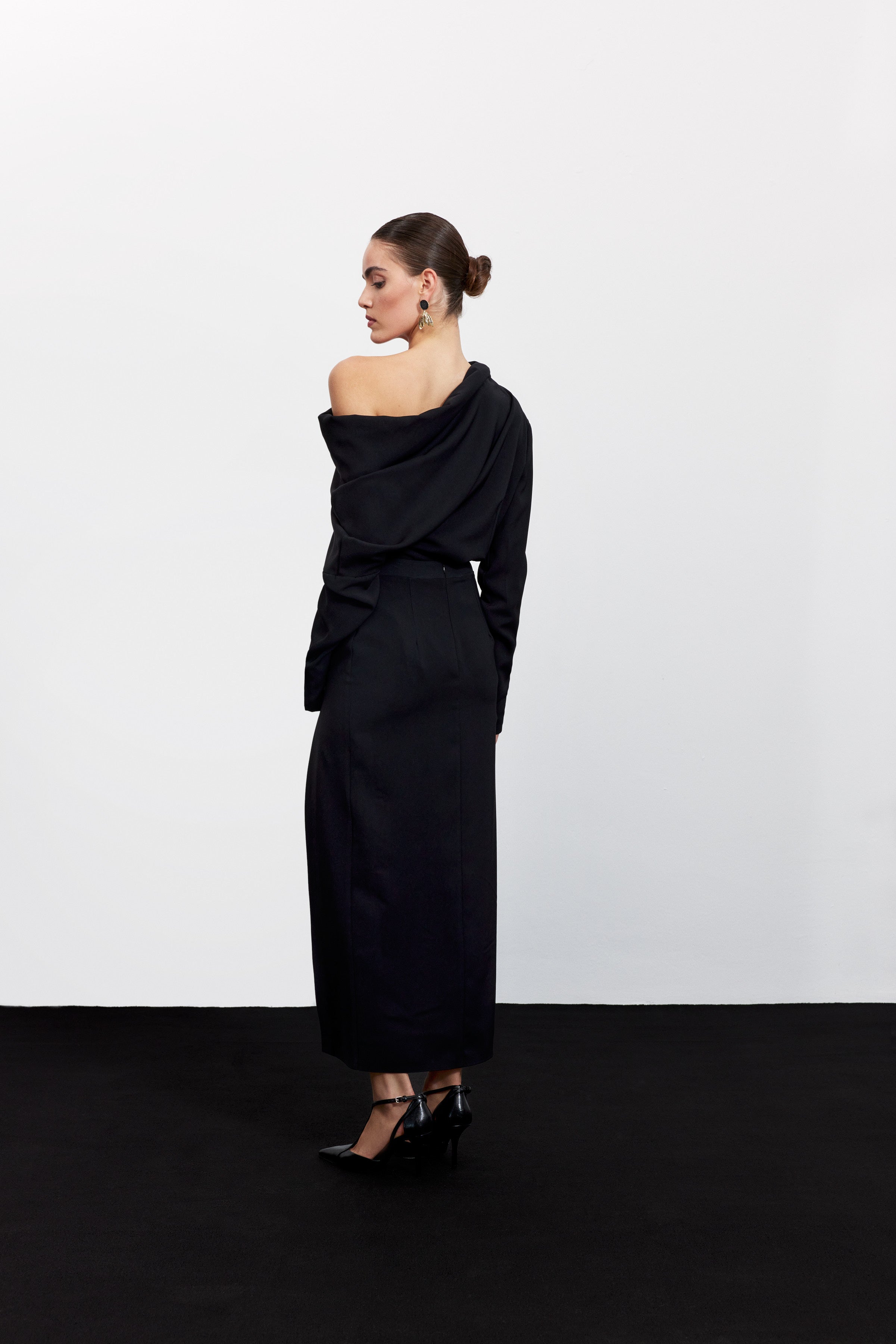 SYLVIA PENCIL SKIRT | CHERRY