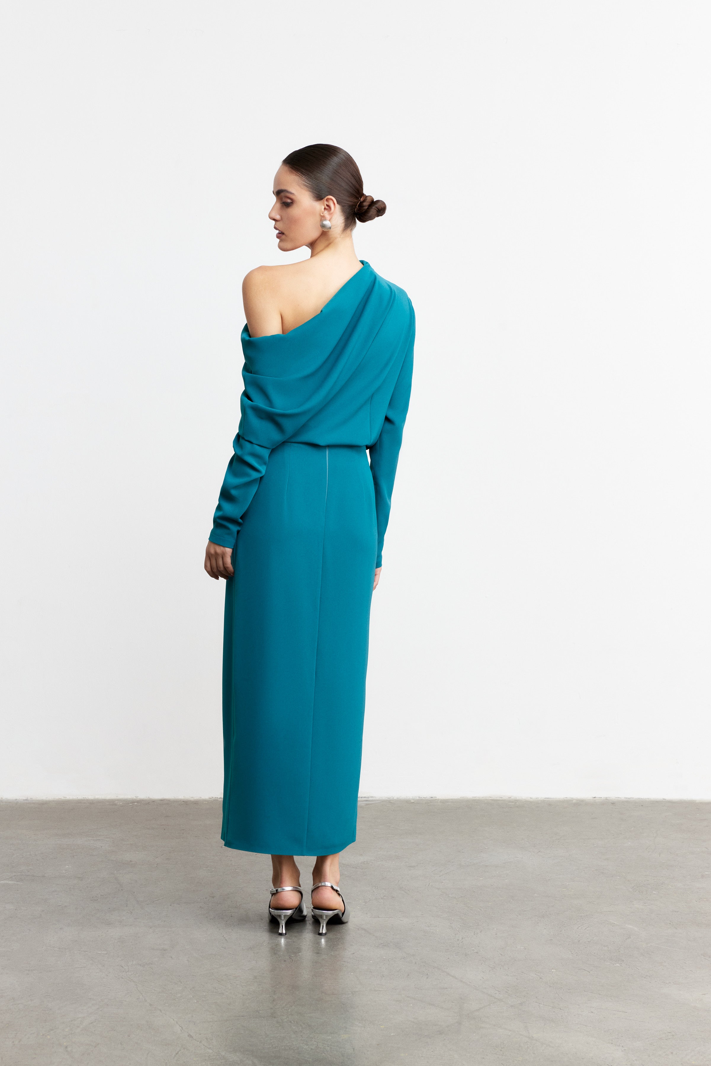 SOPHIA DRAPED BLOUSE | CHERRY