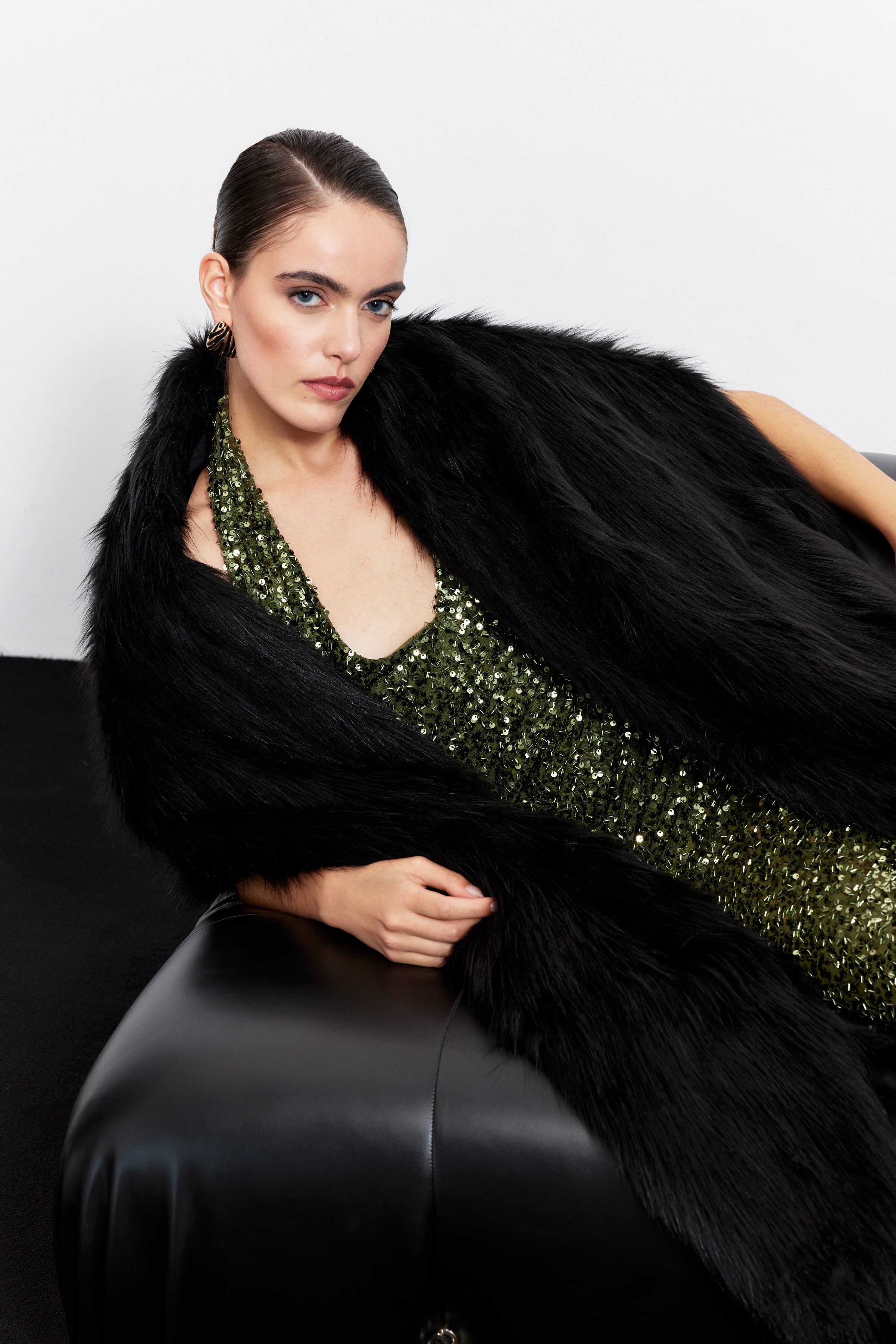 CLOUD VEGAN KÜRK ETOL | SİYAH