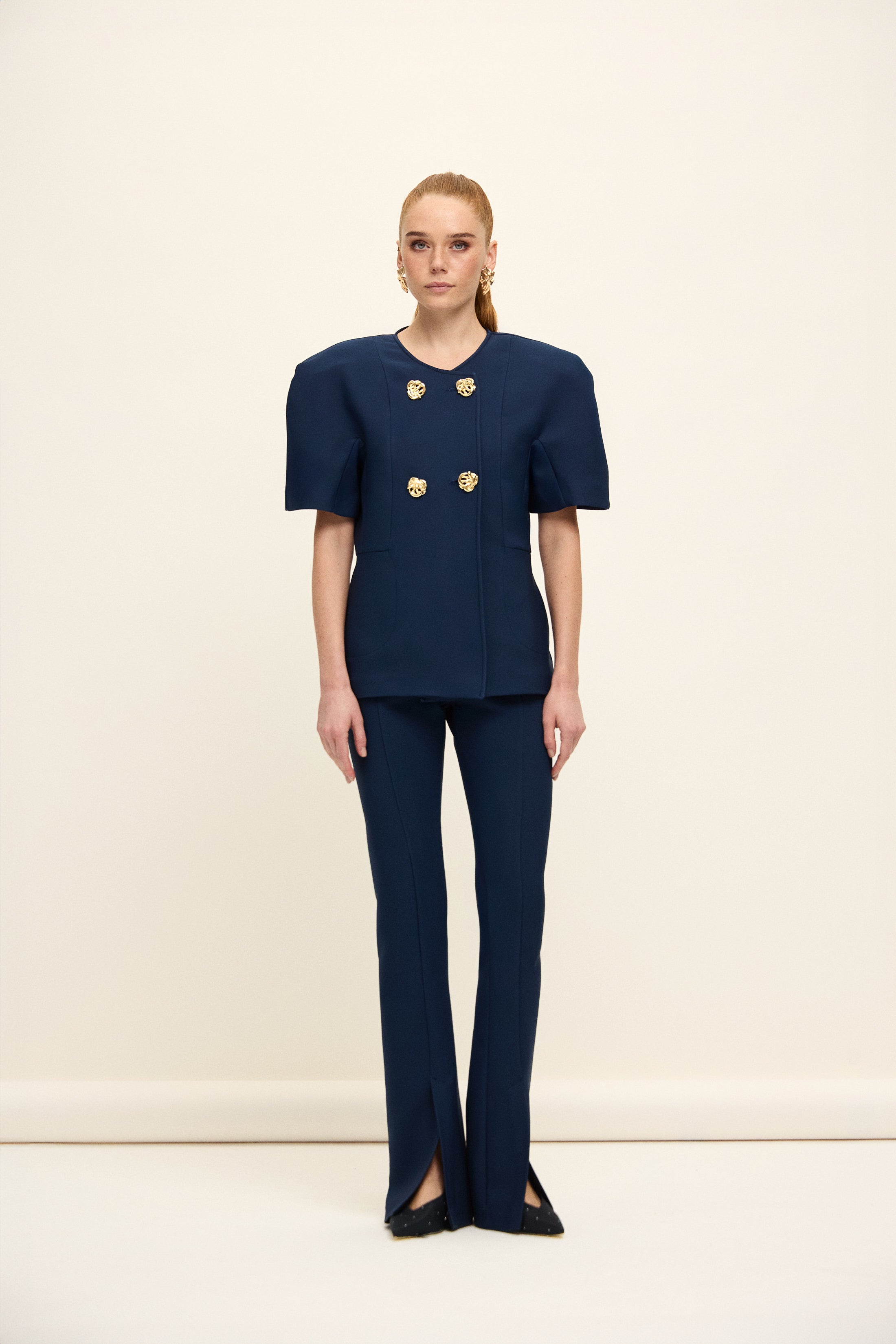 CANNES BALON KOLLU CEKET | LACİVERT