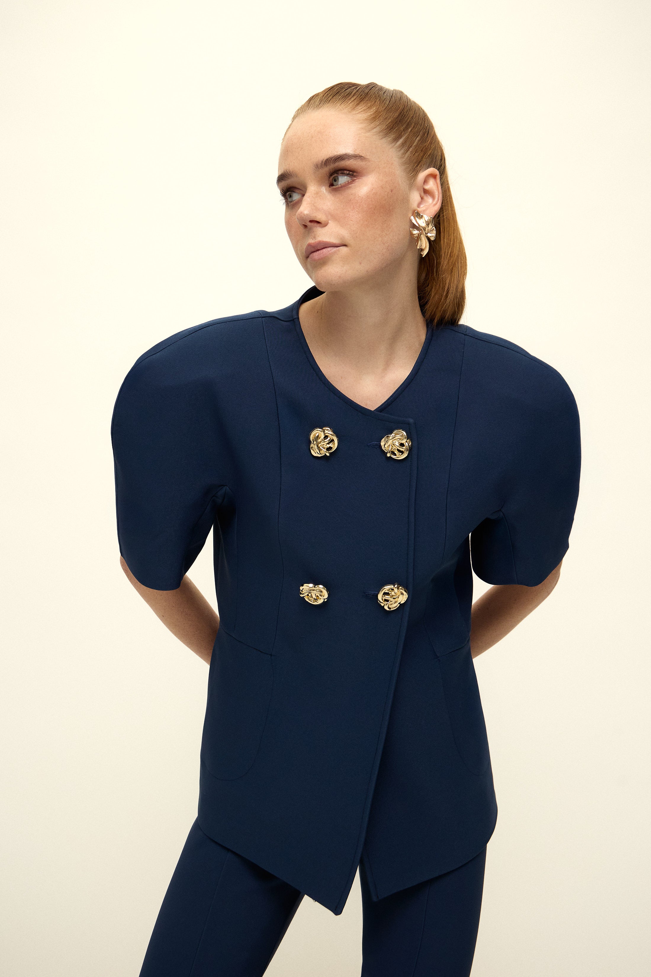 CANNES BALON KOLLU CEKET | LACİVERT