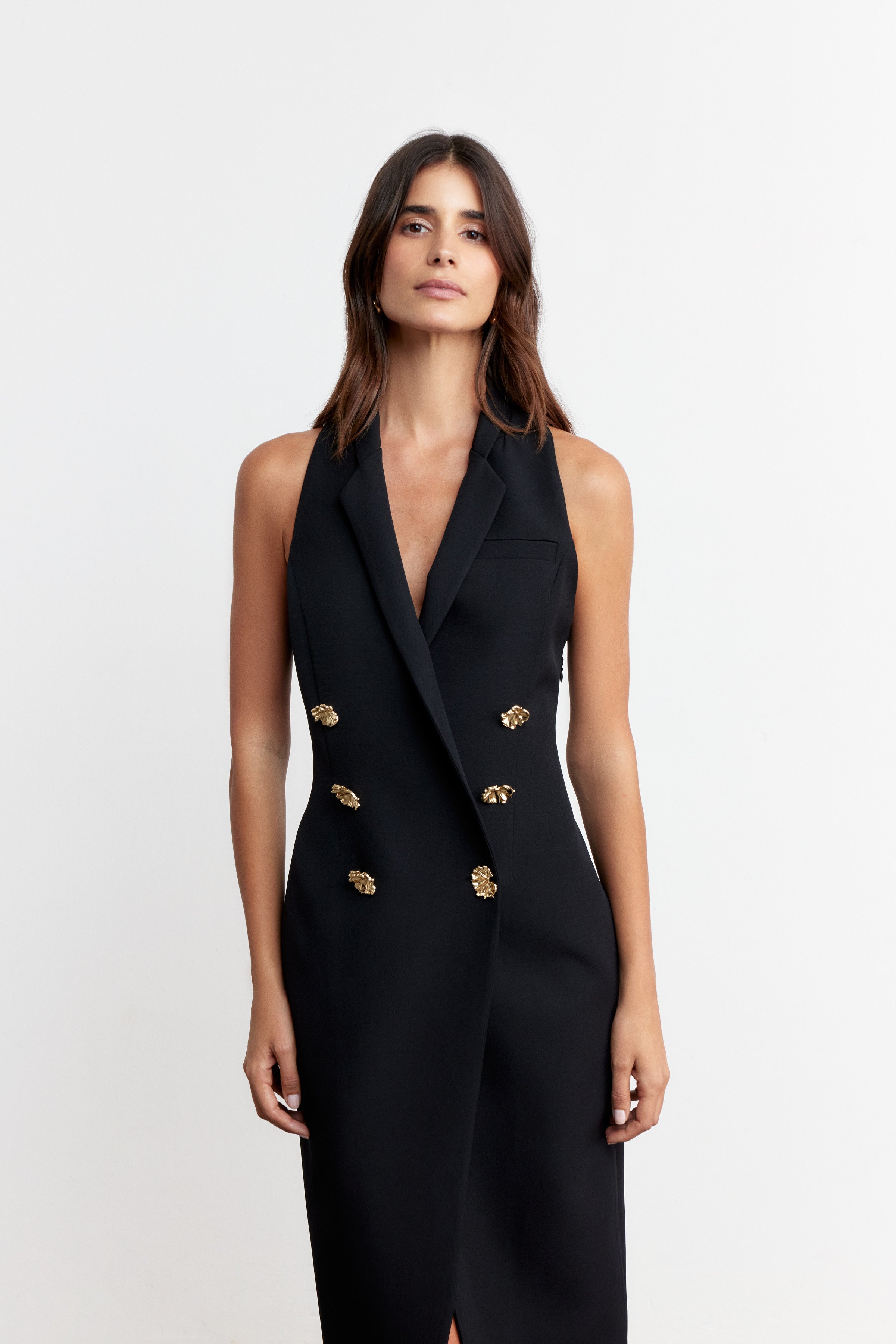 FELINA YELEK FORMLU ELBİSE | SİYAH