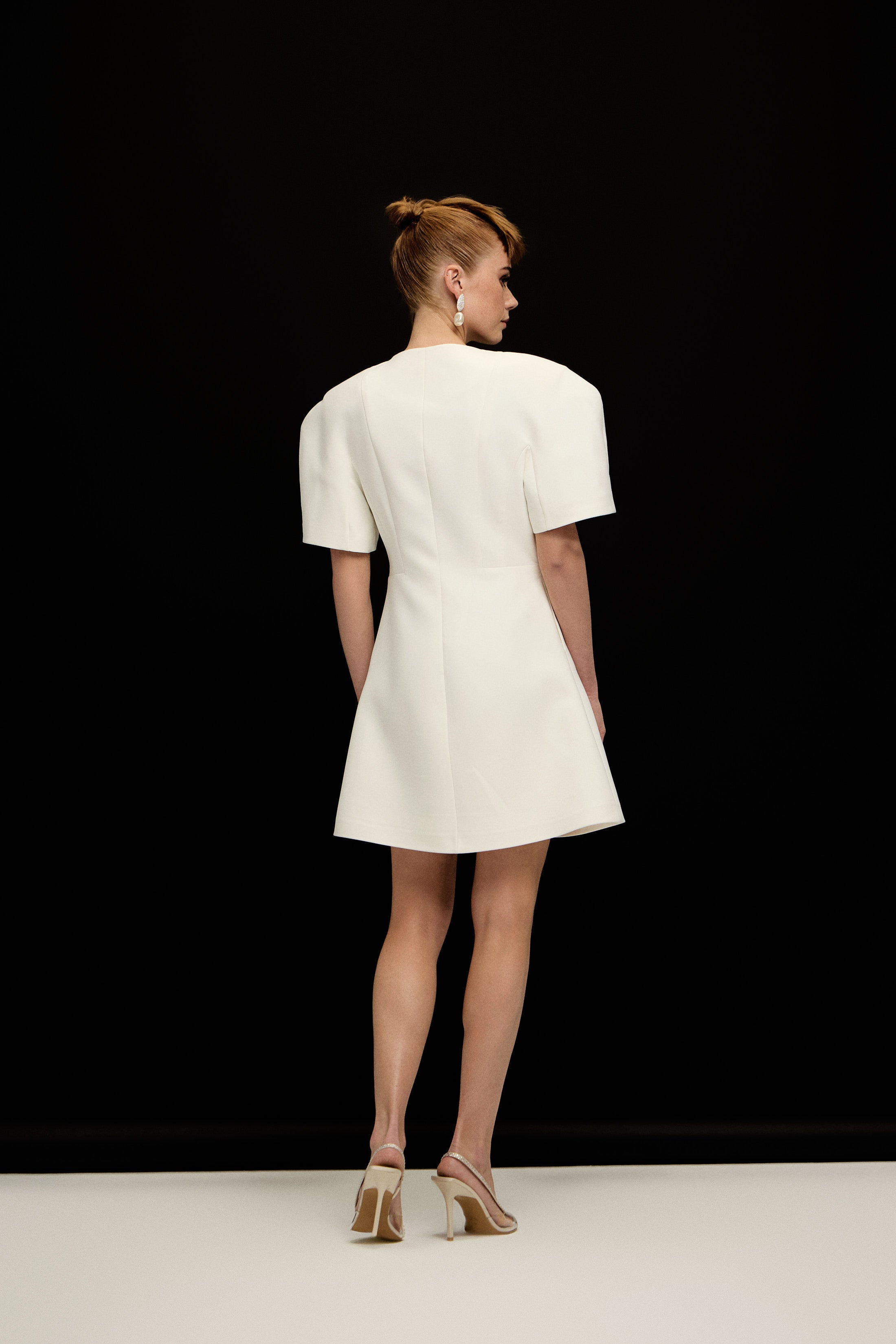 LISBON FİYONKLU BALON KOL ELBİSE