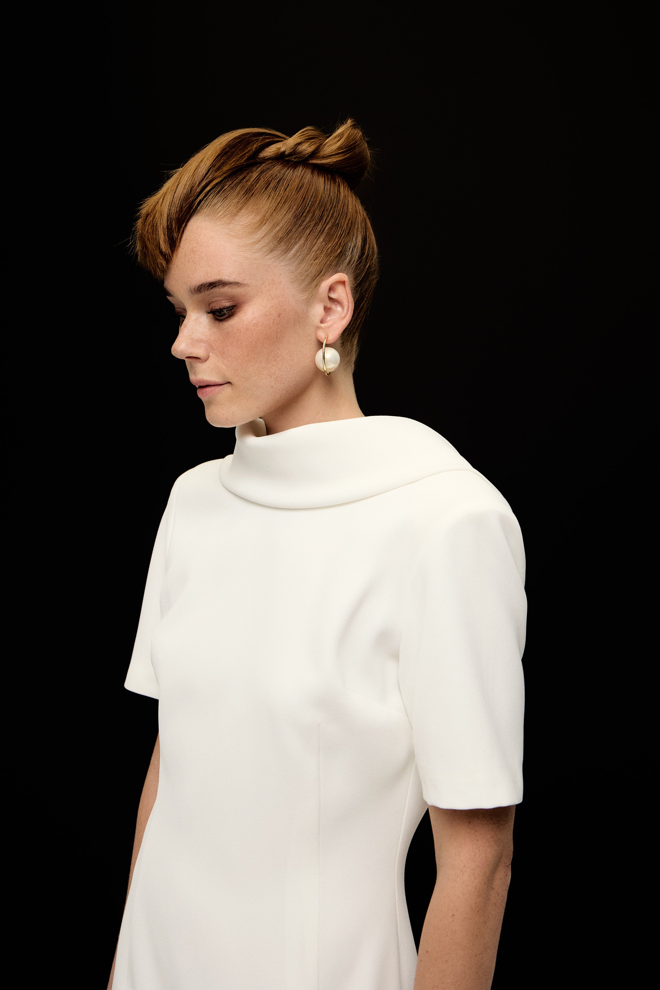 ROMA SIRT DETAYLI ELBİSE | BEYAZ