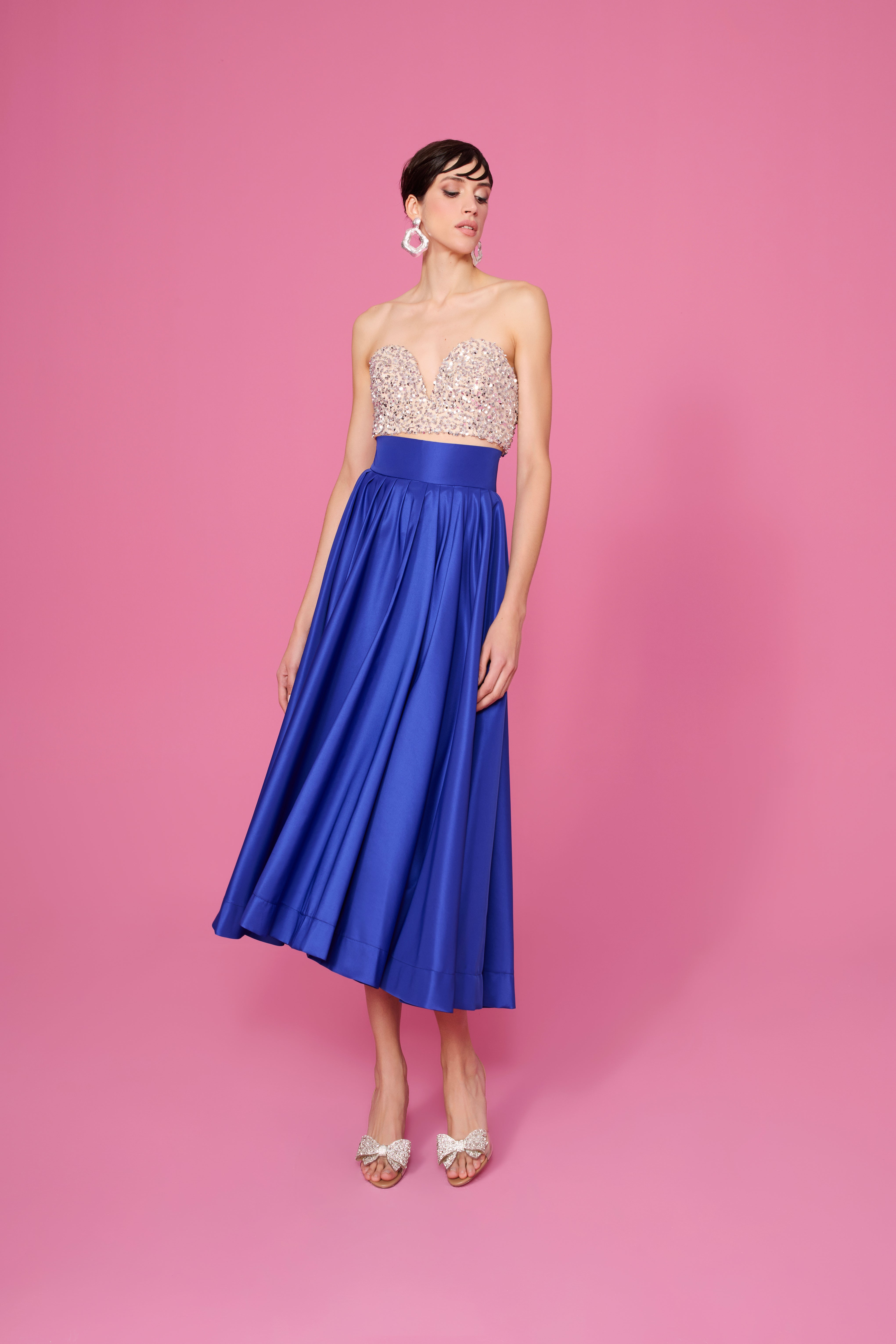 happy to wear Gömlekler ve Üstlükler CECILLIA KALP YAKA BÜSTİYER | GÜMÜŞ