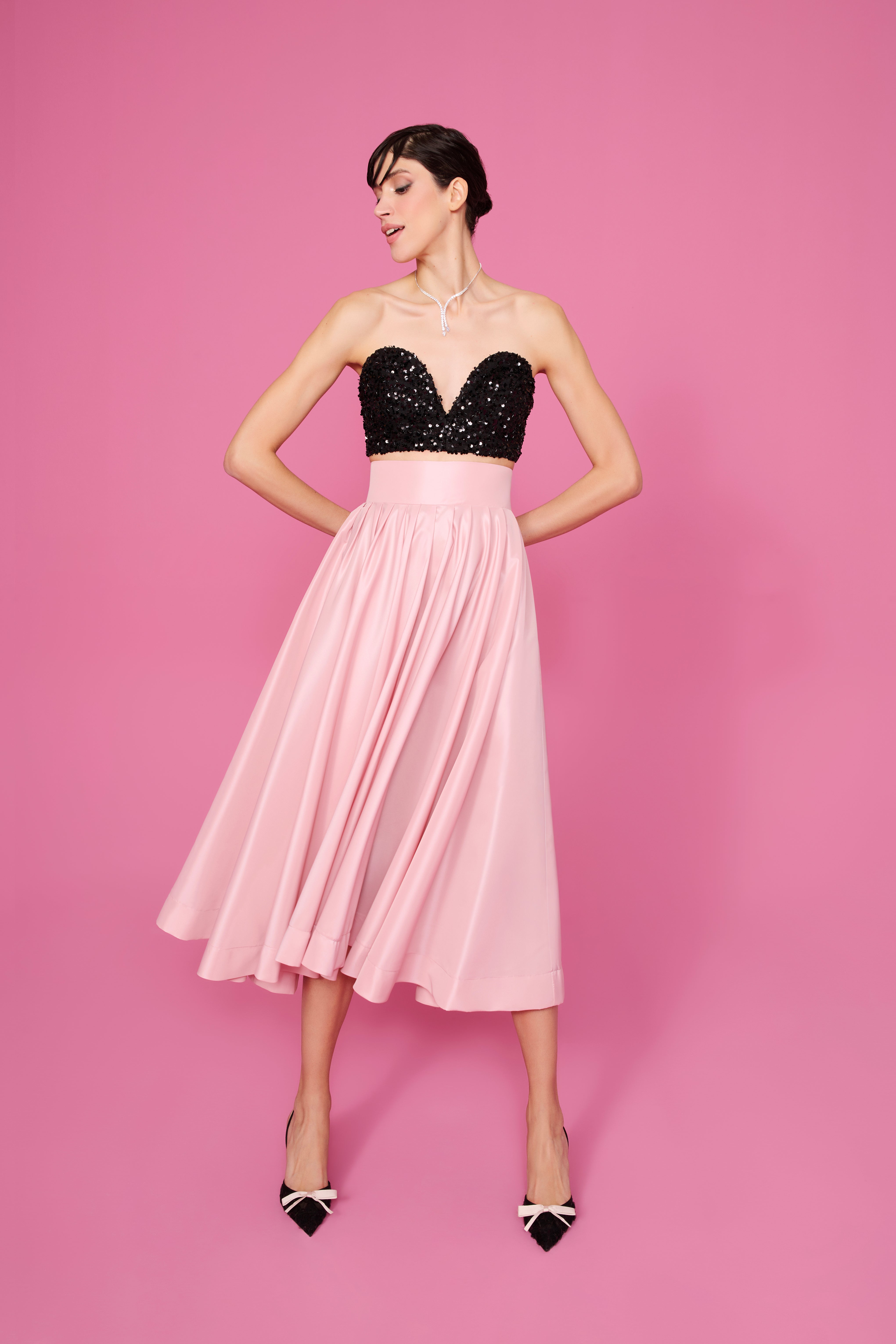 happy to wear Gömlekler ve Üstlükler CECILLIA KALP YAKA BÜSTİYER | SİYAH