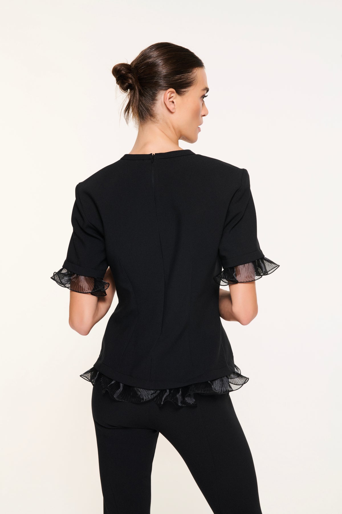FIRFIR DETAYLI BASIC BLUZ