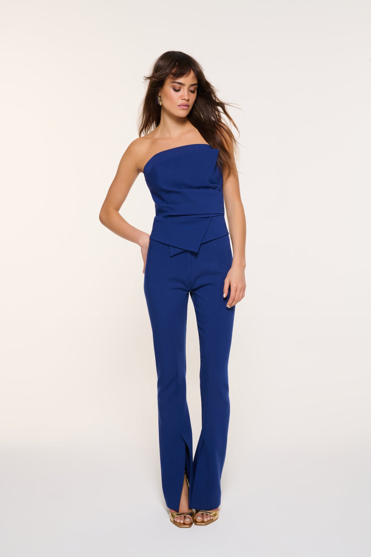 LUMIÈRE STRAPLEZ TOP | SAKS MAVİ