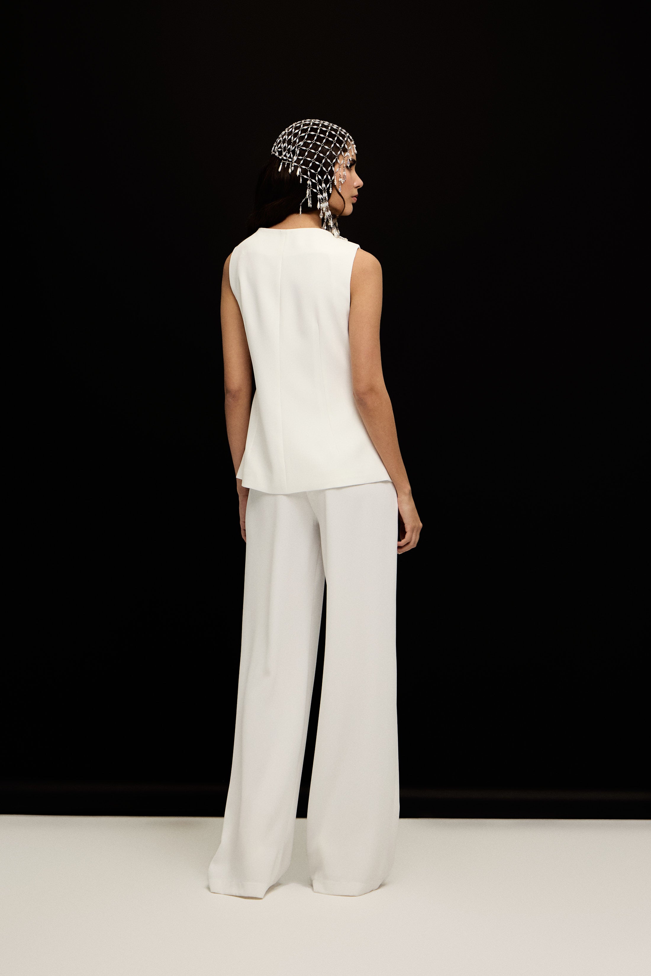 SIENA KRUVAZE YELEK | BEYAZ