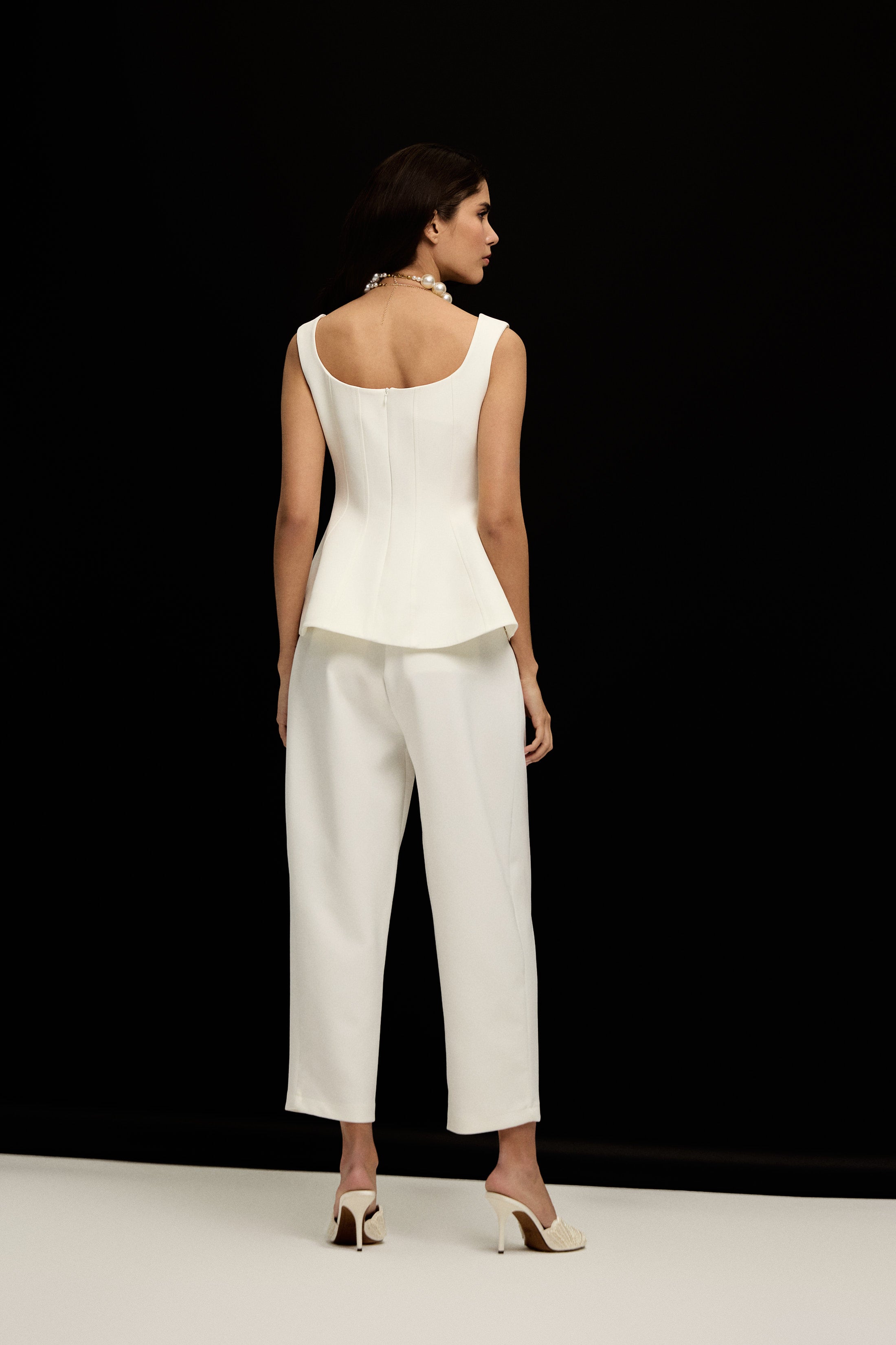 LYON CARROT PİLELİ PANTOLON | BEYAZ