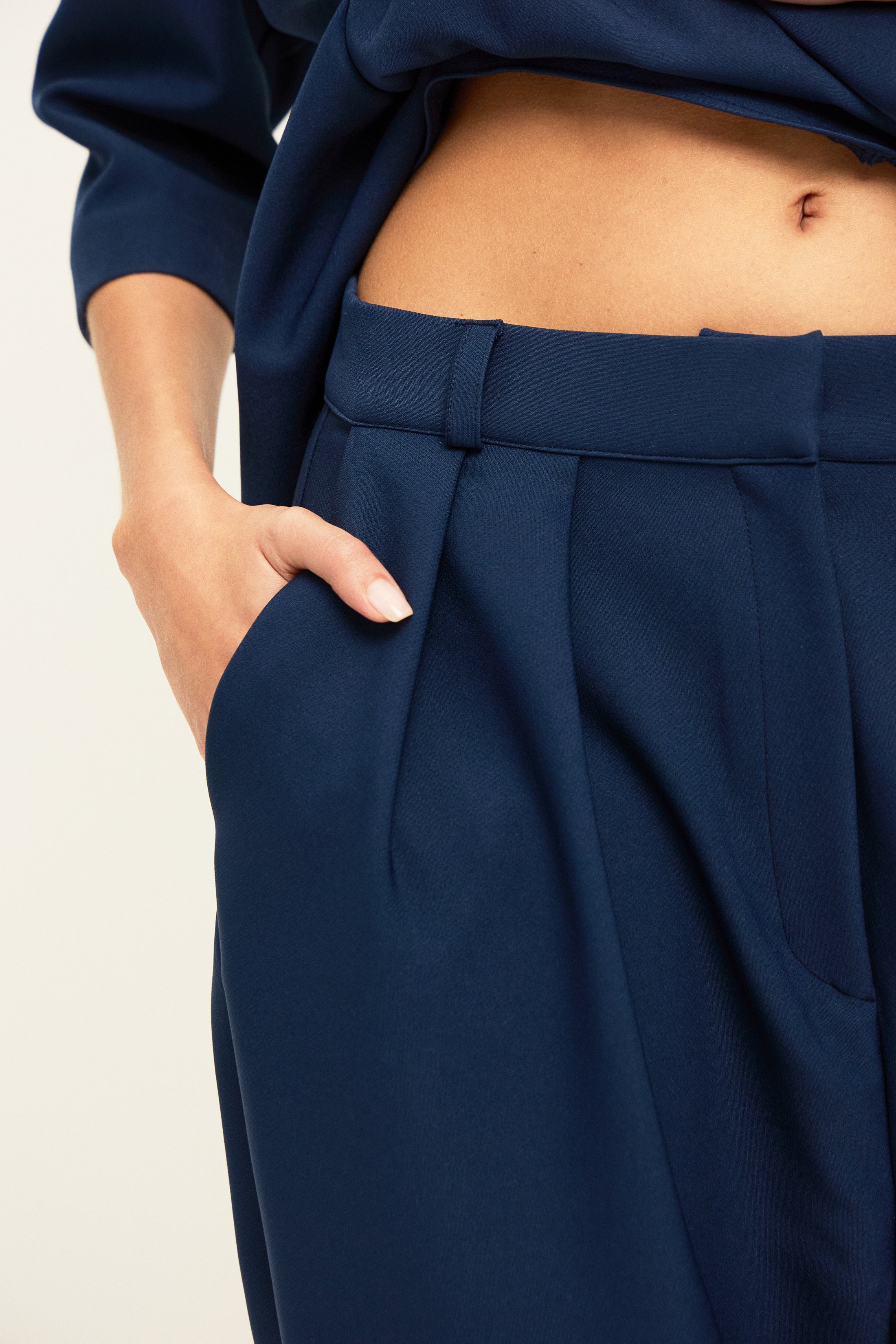 LYON CARROT PİLELİ PANTOLON | LACİVERT