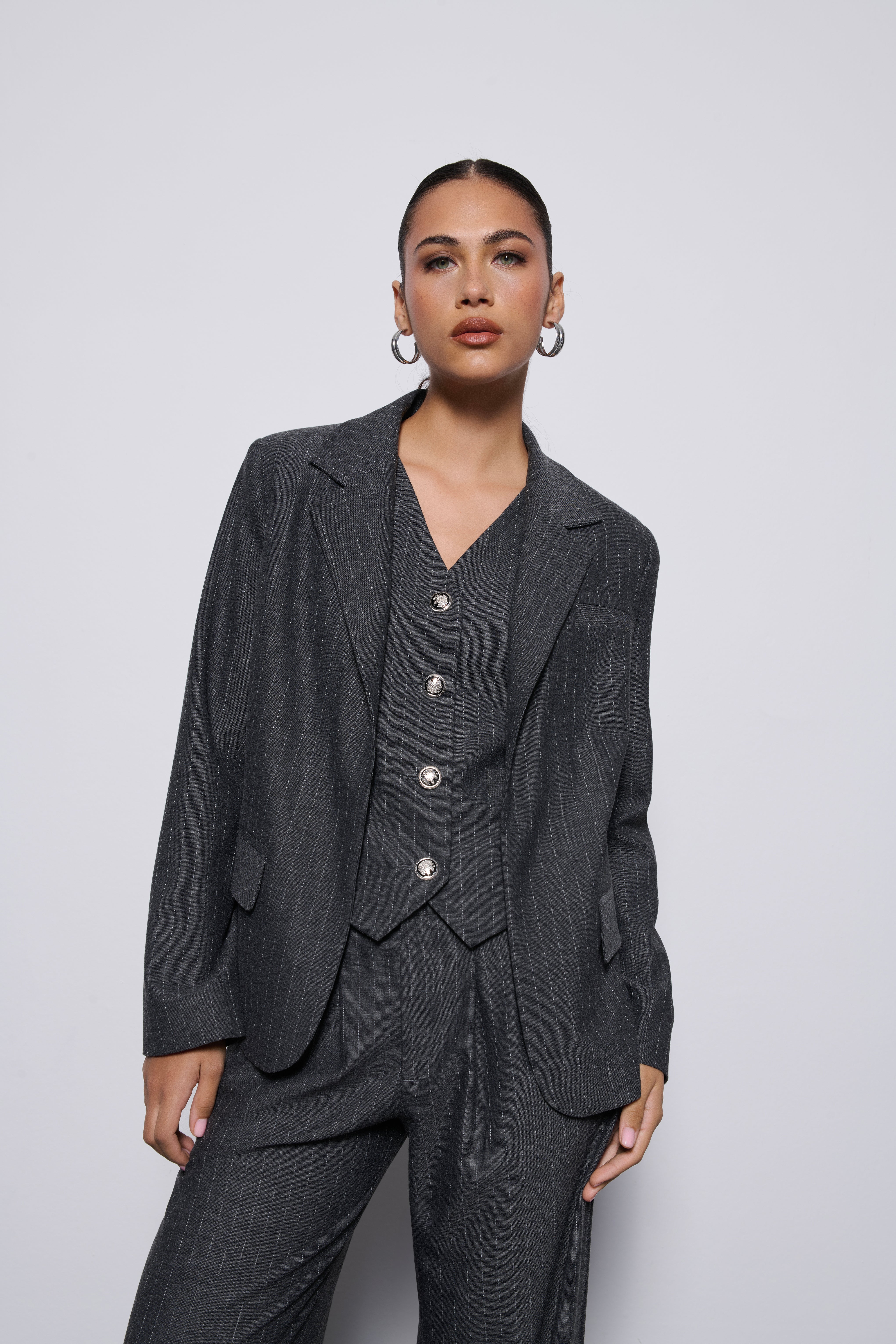 LAURA SPOR KESİM BLAZER | GRİ